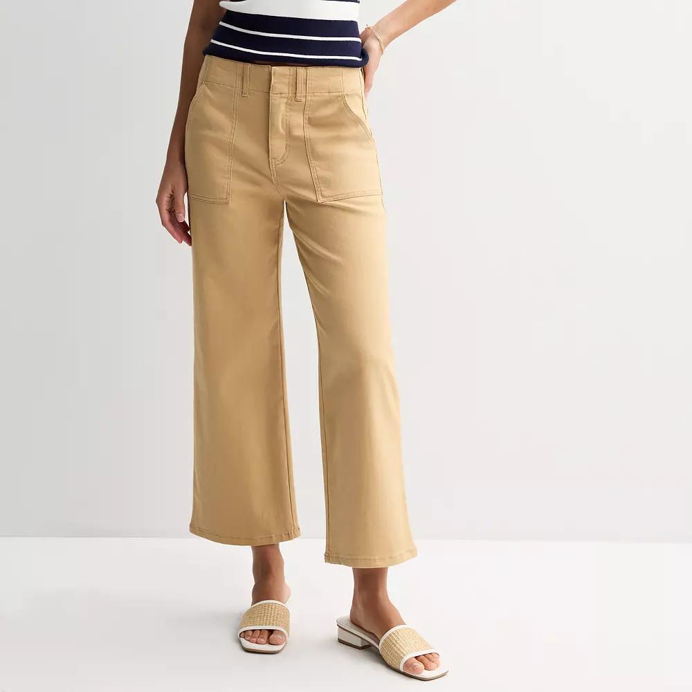 Women's Draper James Flat Front Wide Leg Pants, Size: 8, Green Product Image