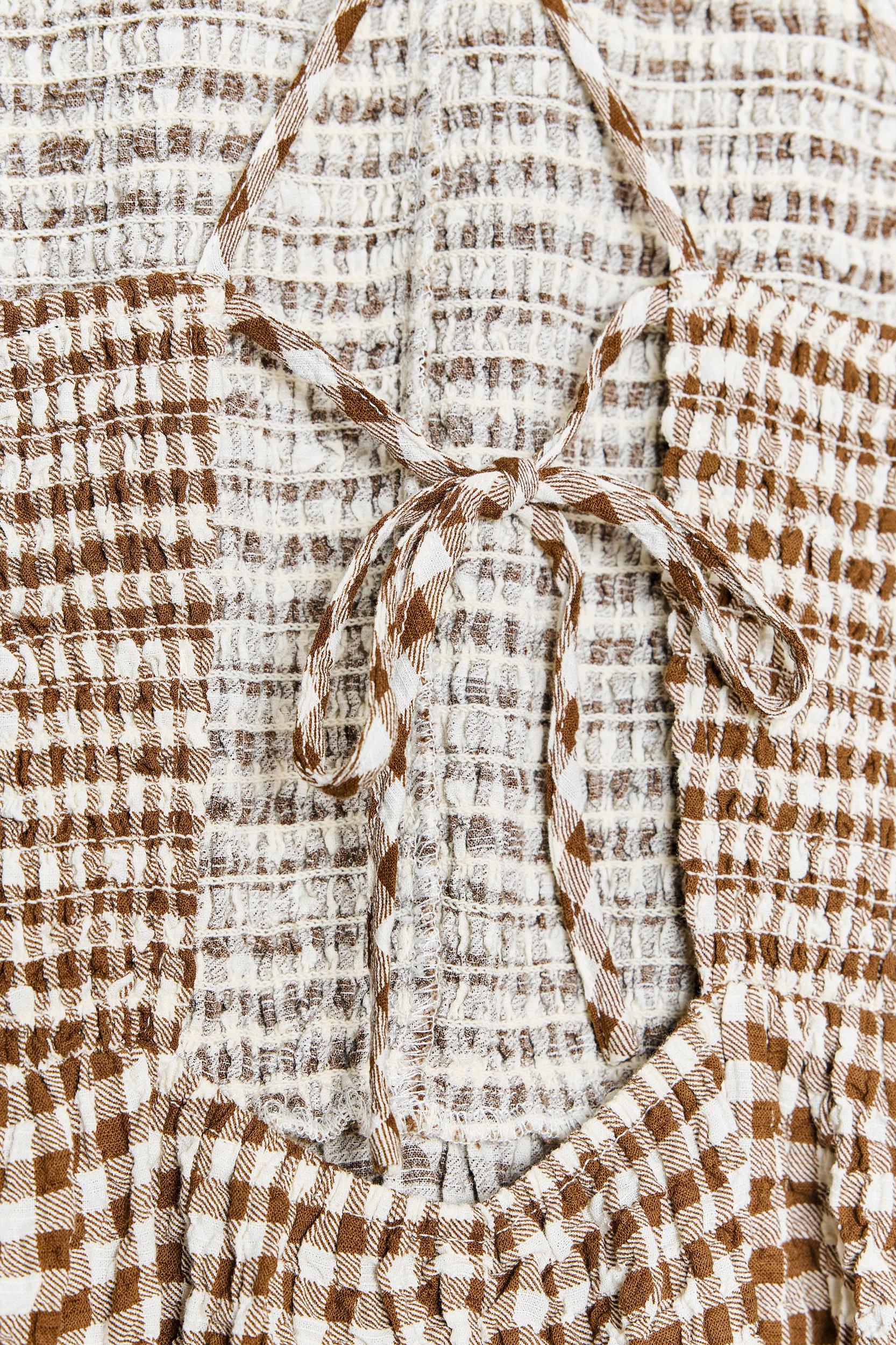 GINGHAM MIDI DRESS Product Image