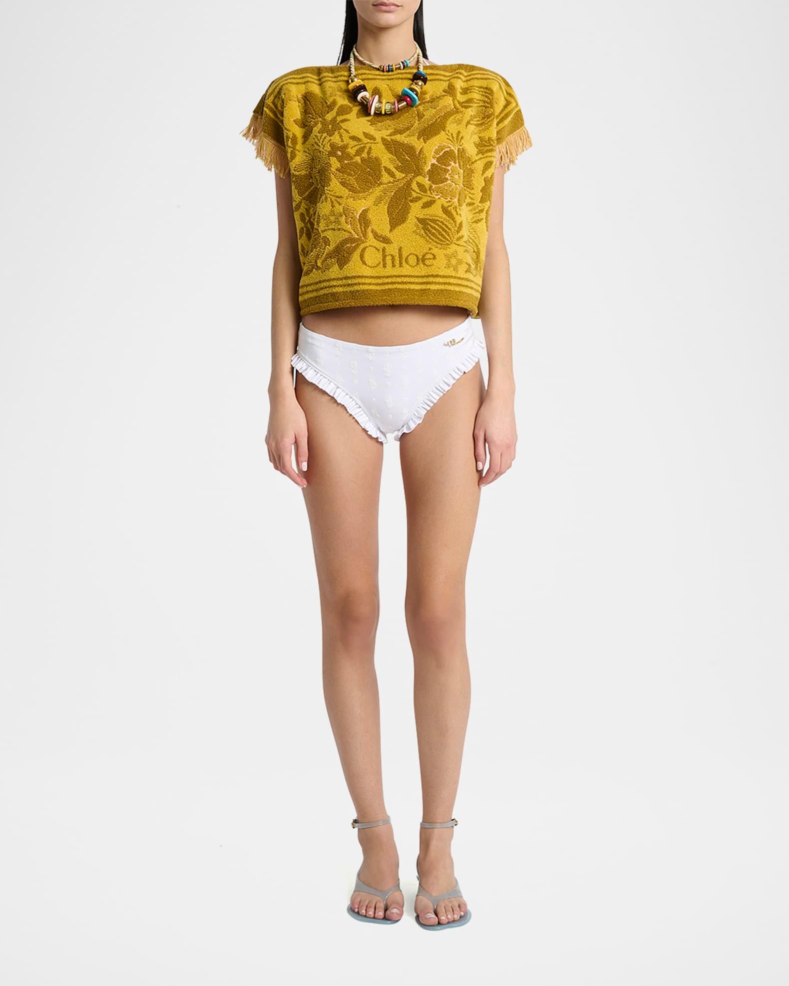 Short-Sleeve Towelling Boxy Top Product Image