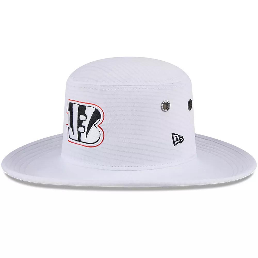 Men's New Era White Cincinnati Bengals 2024 NFL Training Camp Panama Bucket Hat Product Image