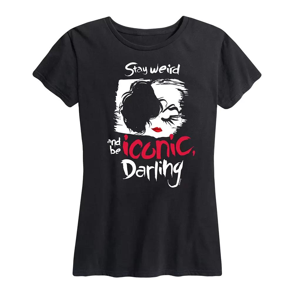 Disney's Cruella Women's Stay Weird Graphic Tee,  Product Image