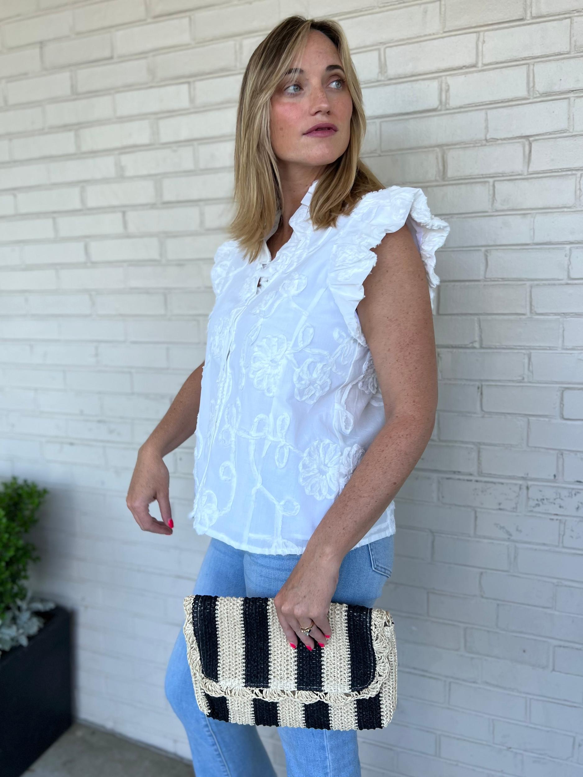 Whitney Button Front Top Product Image