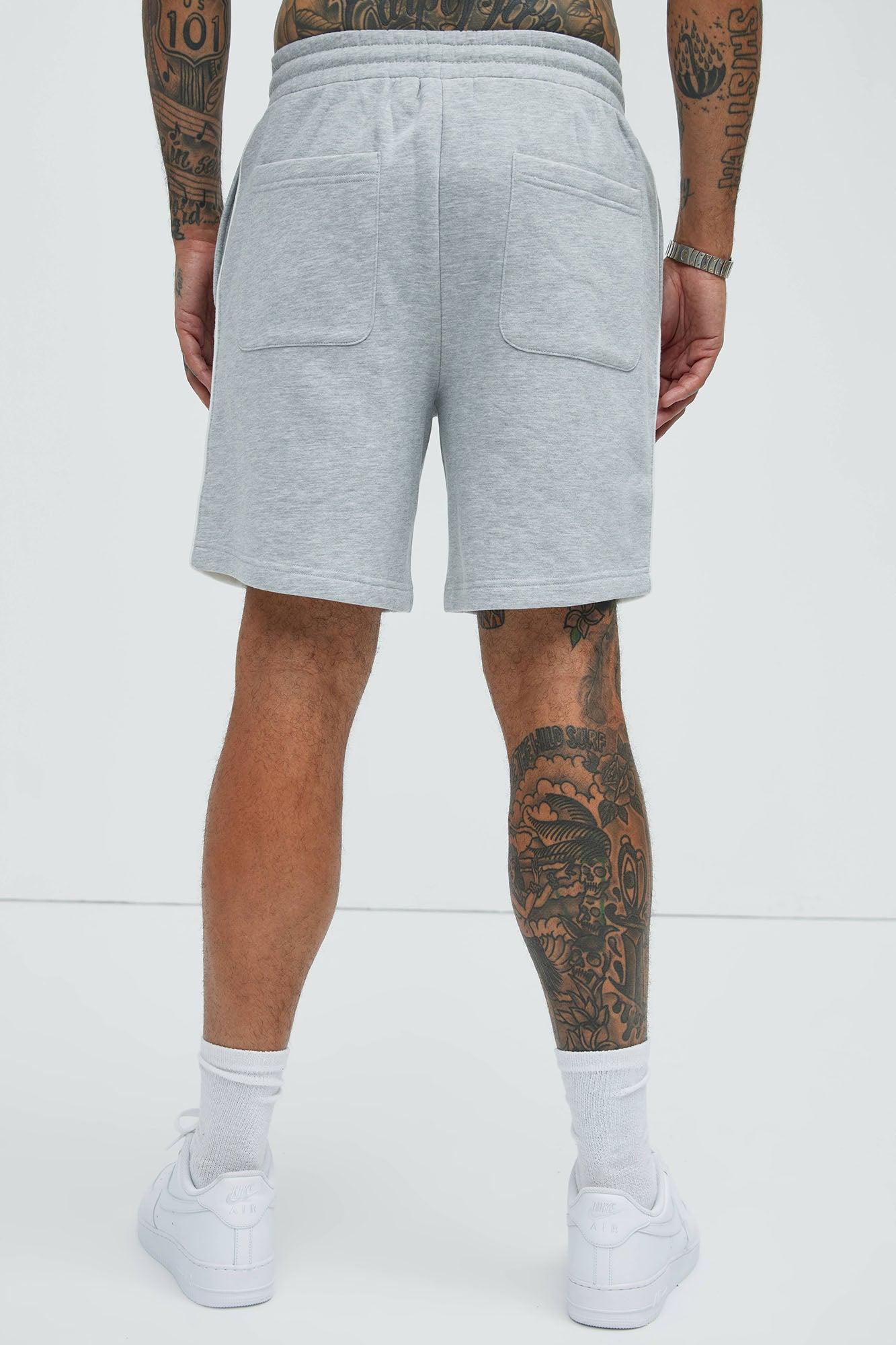 Tyson Pick Me Up Relaxed Shorts - Heather Grey Product Image