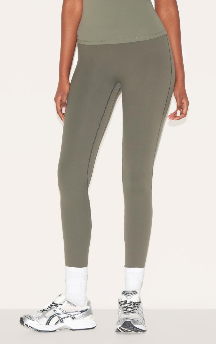 Dark Olive Ultimate Sculpt High Waist Gym Leggings Product Image