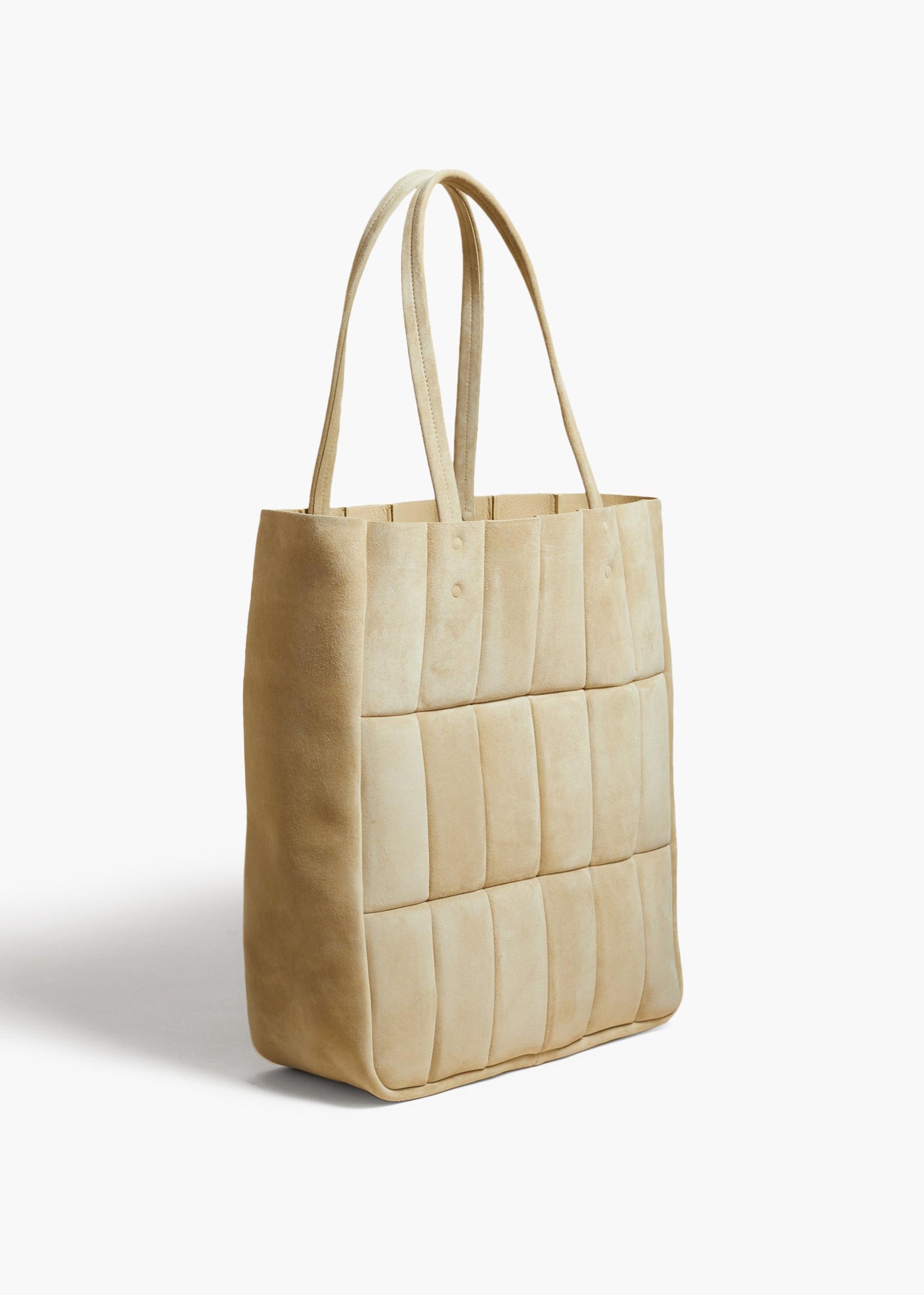 Zoe Tote in Beige Suede Product Image