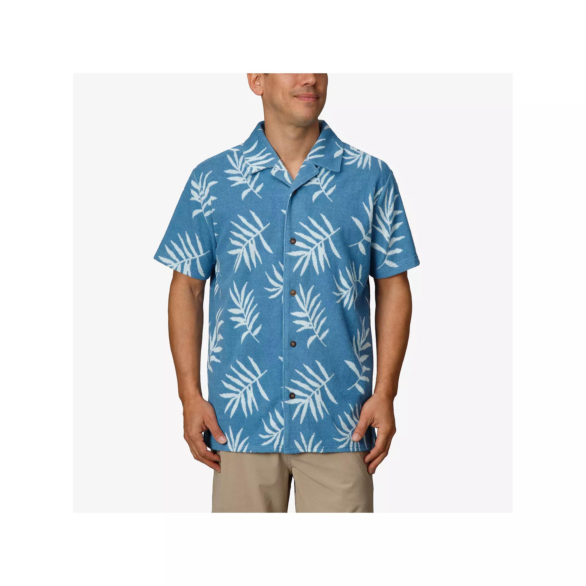 Men's REEF Terry Short Sleeve Button-Down Shirt,  Product Image