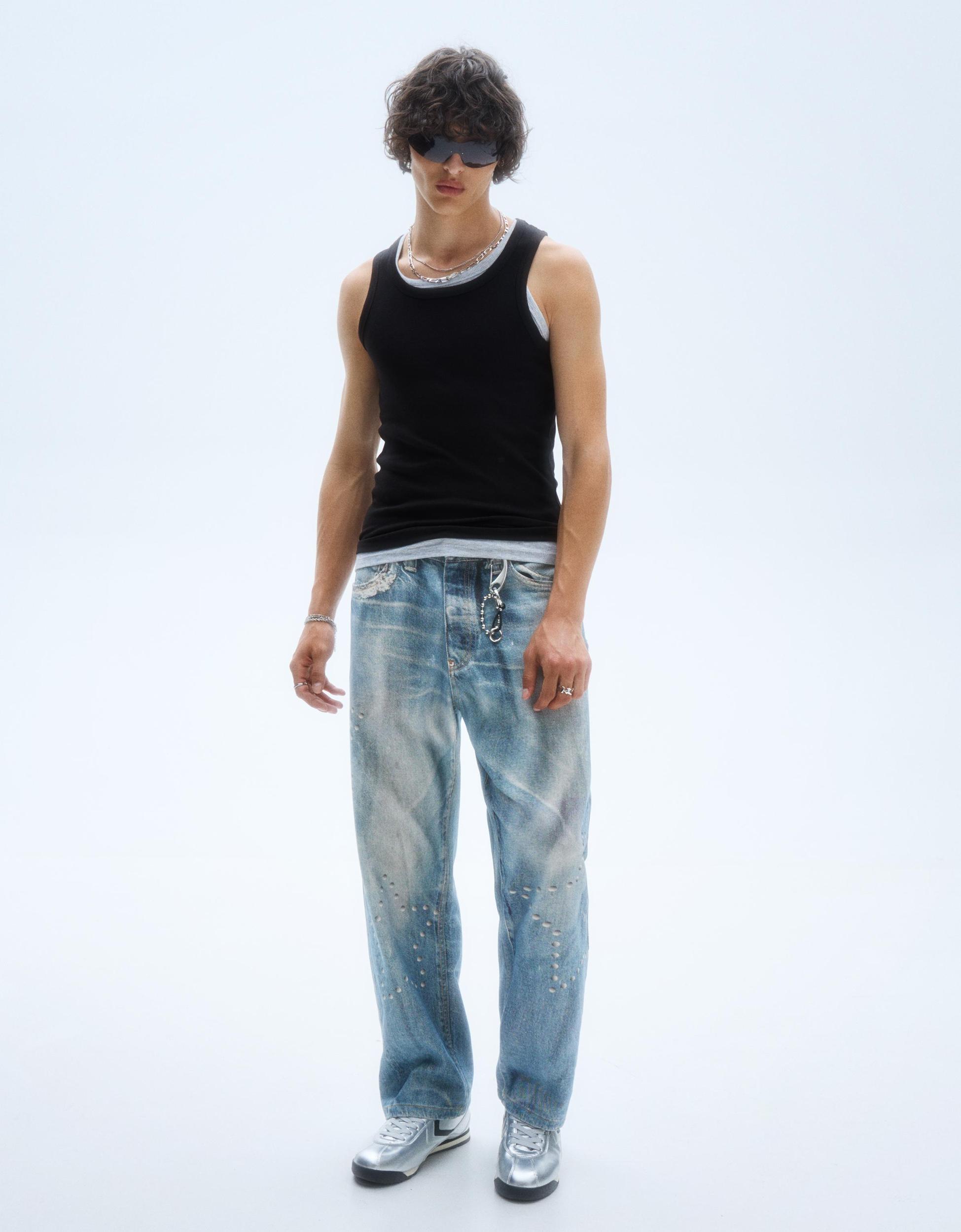 Baggy printed jeans Product Image