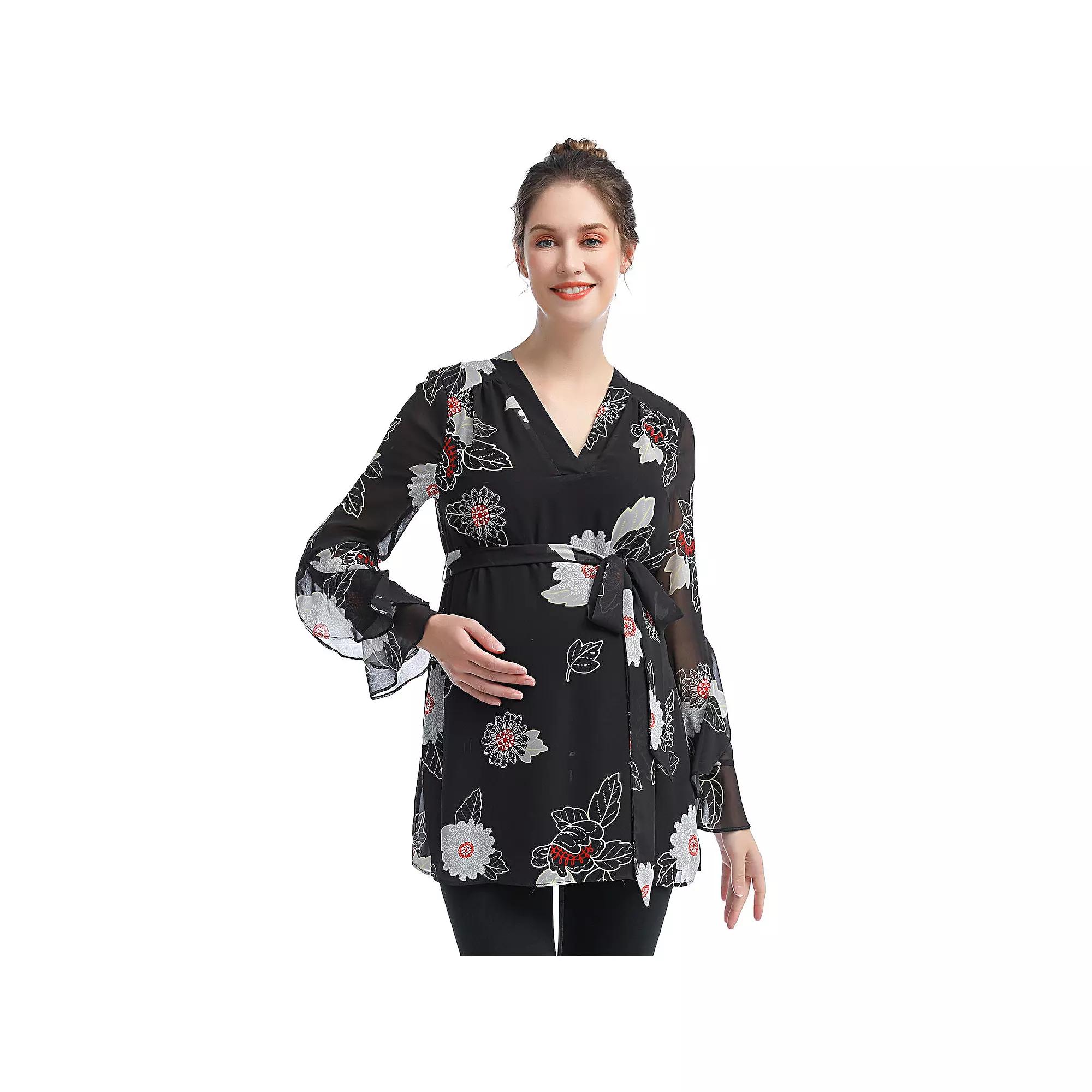 Maternity Pokkori Embroidered Blouse, Women's,  Product Image