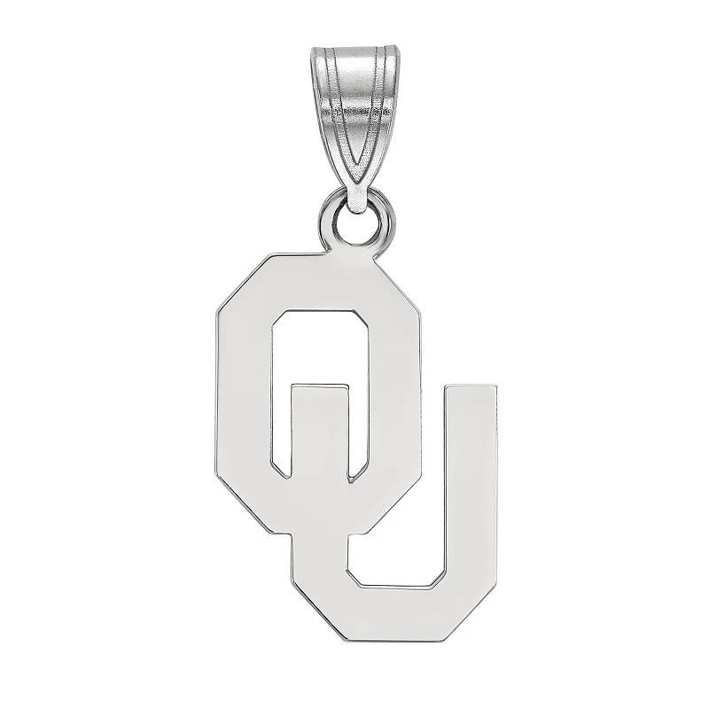 LogoArt 10K White Gold Oklahoma Sooners Pendant, Women's,  Product Image