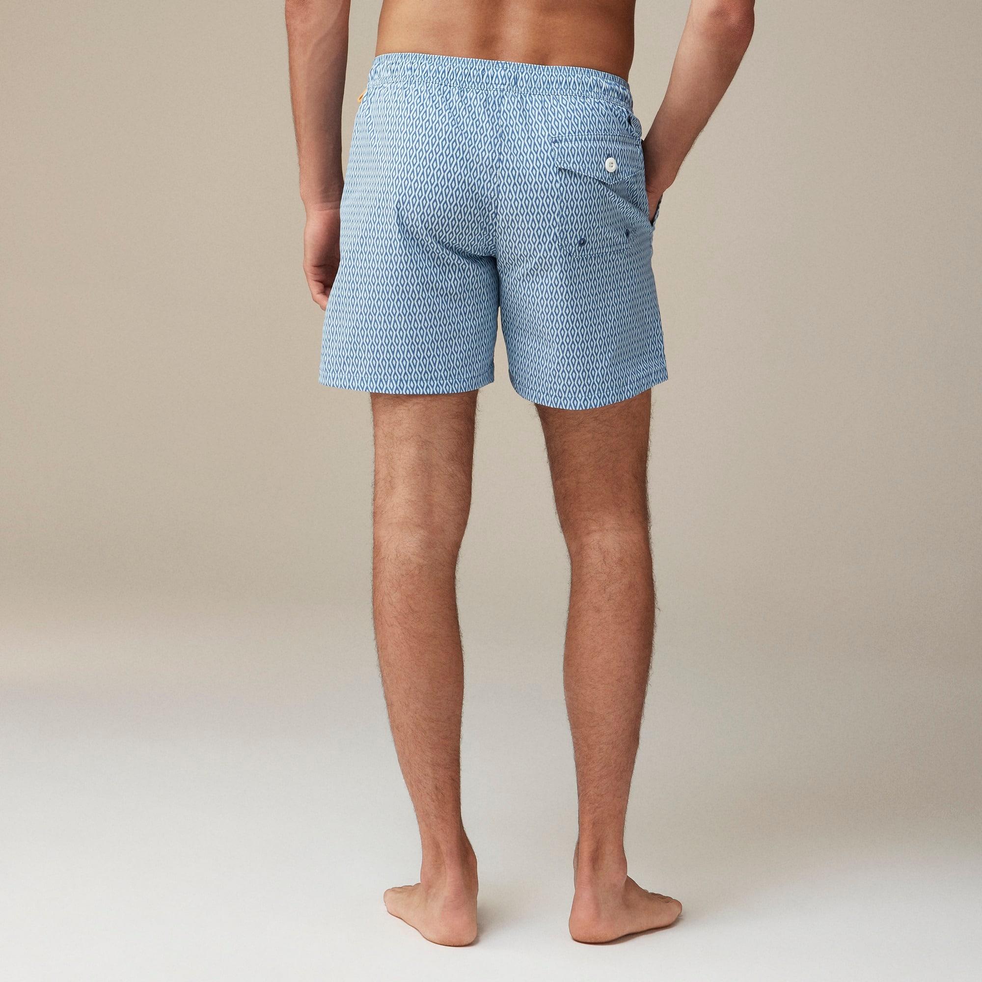 6" stretch swim trunk in print with ECONYL® nylon Product Image