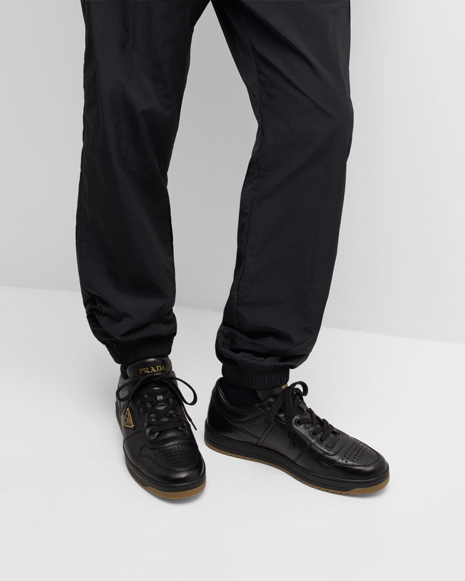 Men's Downtown Napa Leather Low-Top Sneakers Product Image