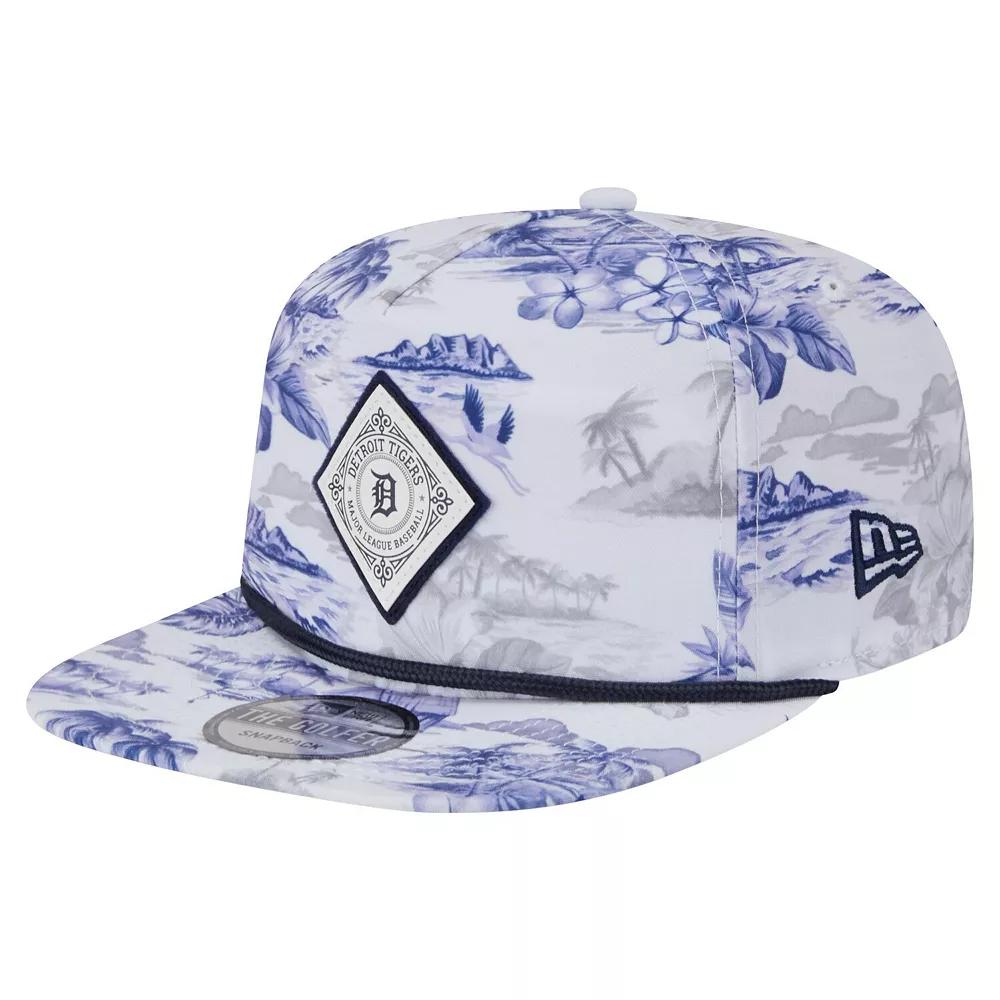 Mens New Era Detroit Tigers Printed Island Golfer Snapback Hat Product Image
