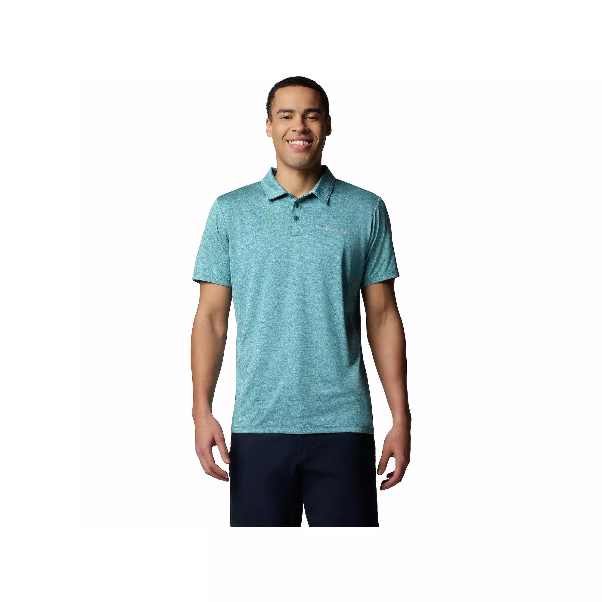 Men's Columbia Hiking Polo, Size: Medium, River Blue Product Image