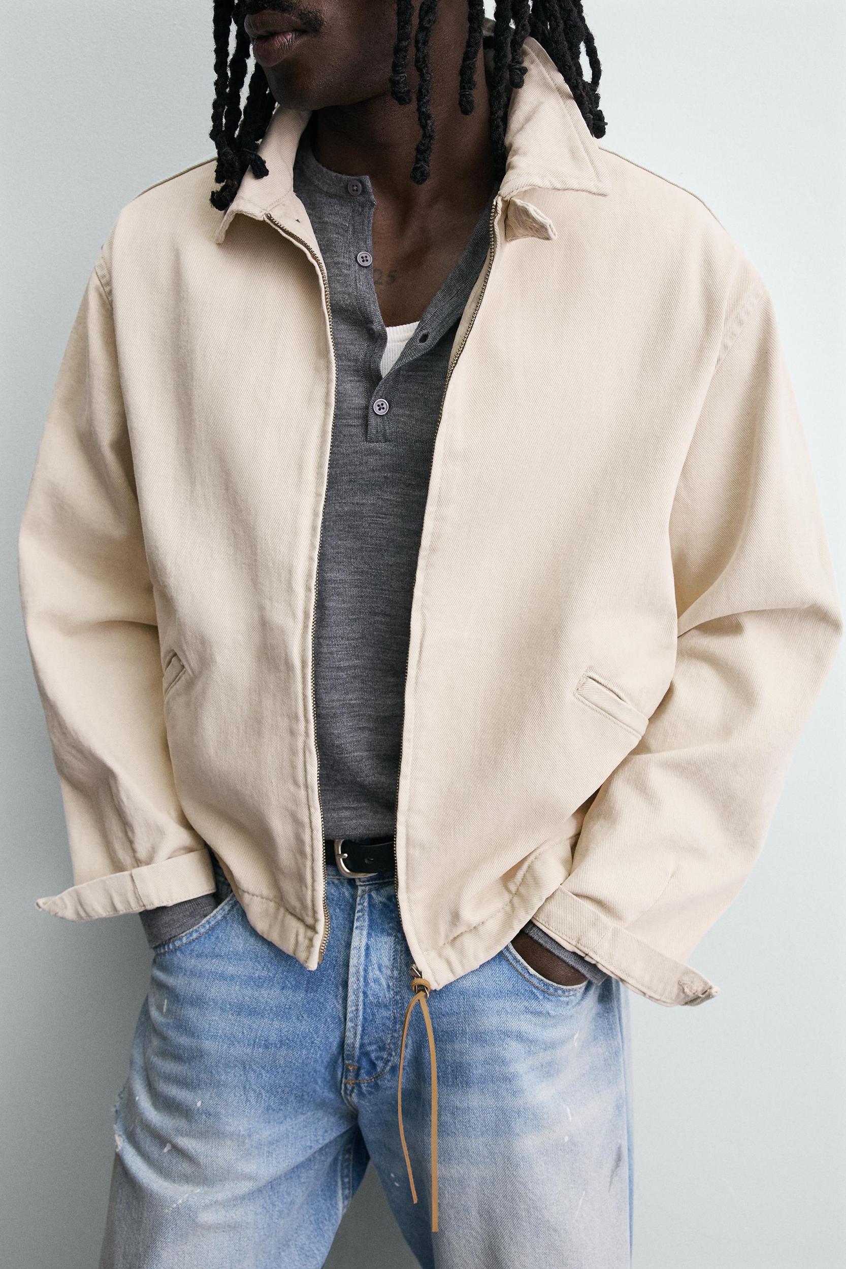 DENIM ZIP-UP JACKET Product Image