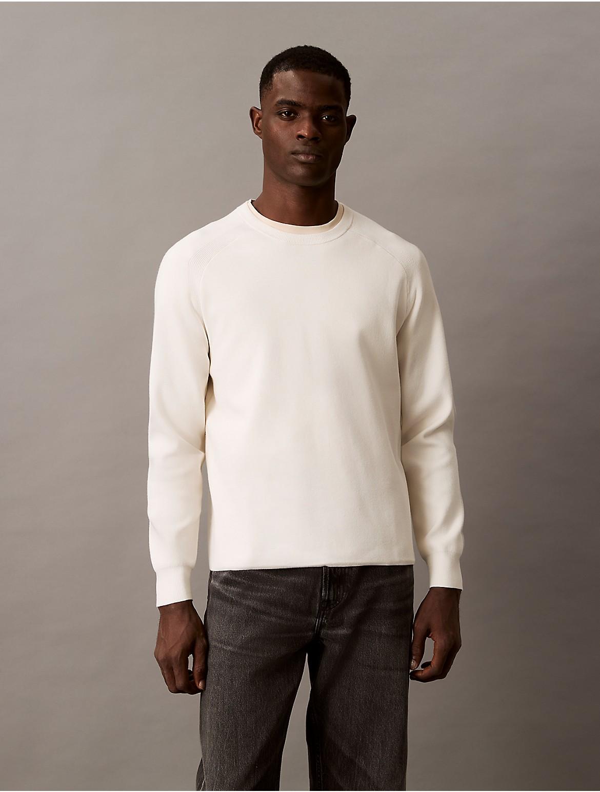 Calvin Klein Mens Tech Knit Crewneck Sweater - Blue Product Image