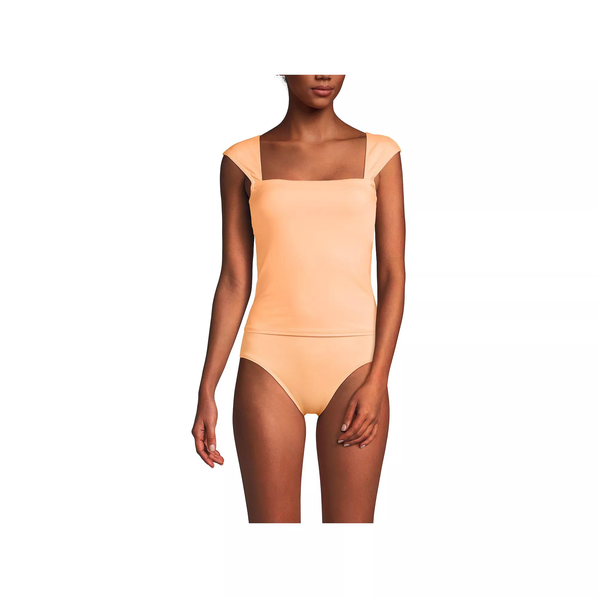Women's Lands' End Square Neck Underwire Tankini Swim Top,  Product Image