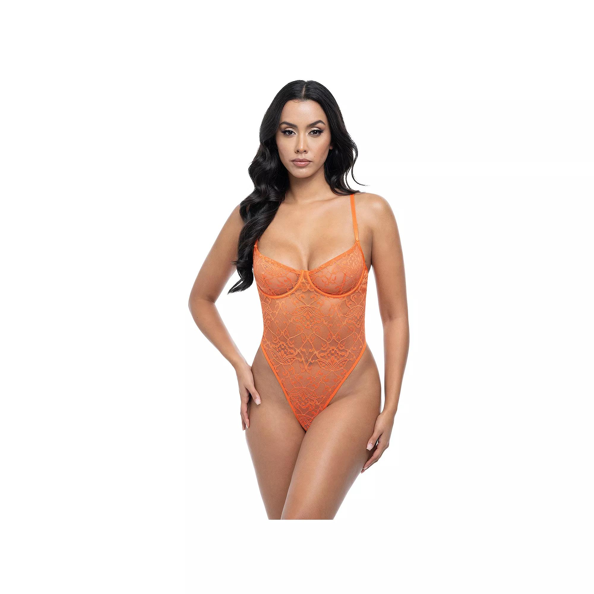 Oh La La Cheri Raedan Teddy Lingerie 51-12024, Women's, Size: Small-Medium, Dragon Red Product Image