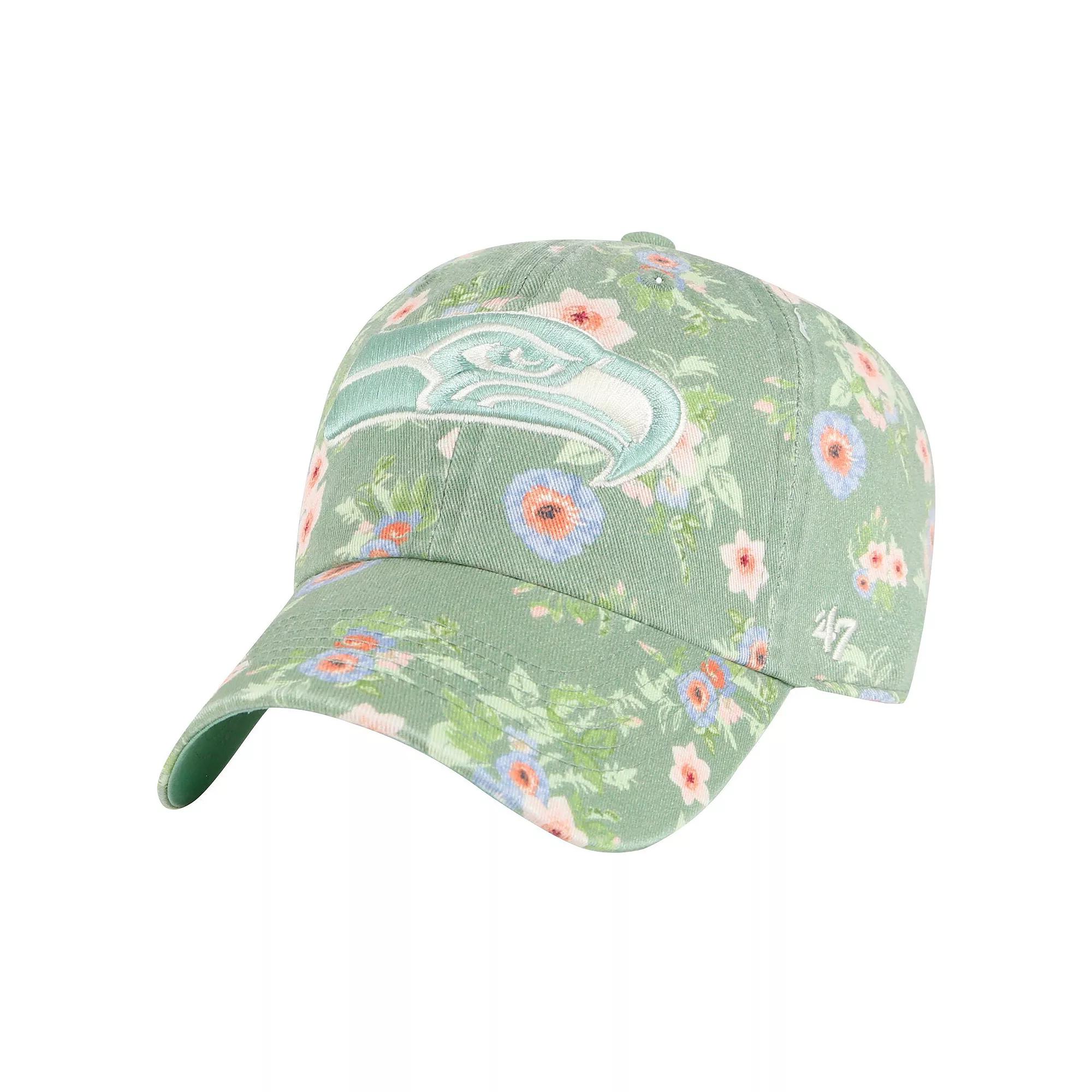 Women's '47  Green Seattle Seahawks Meadow Garden Clean Up Adjustable Hat Product Image