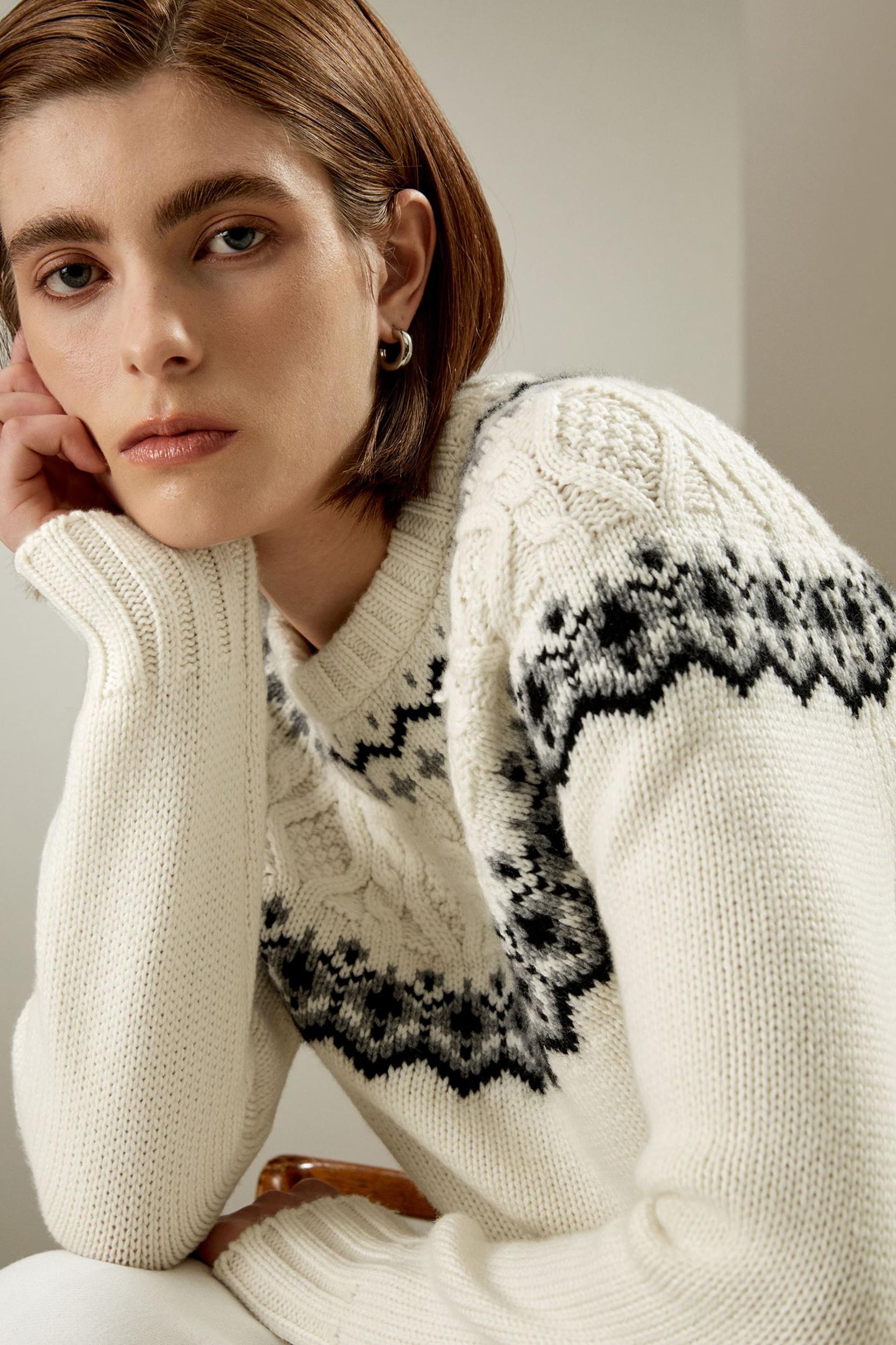 Fair Isle Crewneck Sweater Product Image