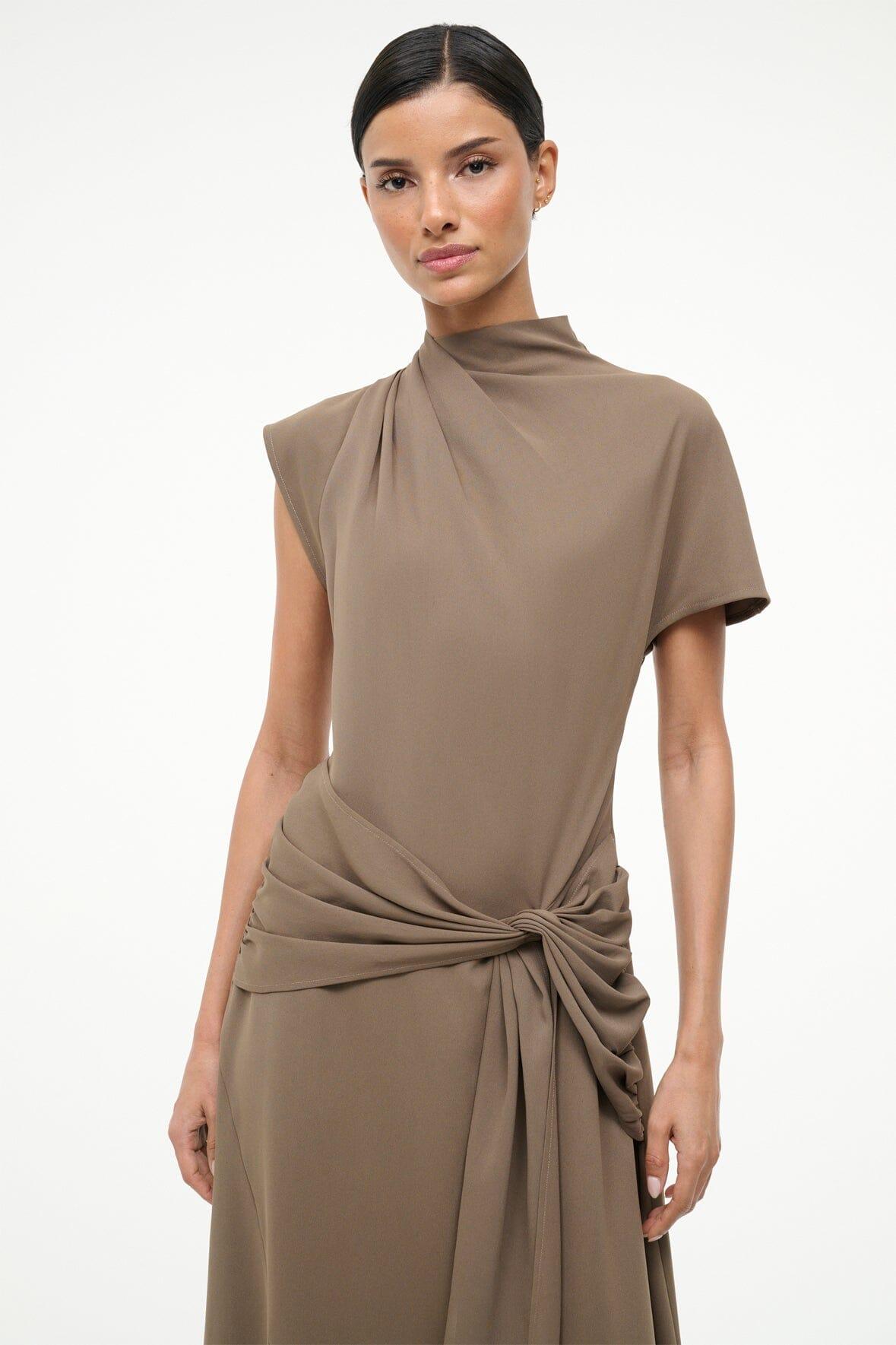 DAVINA DRESS | TRUFFLE Product Image