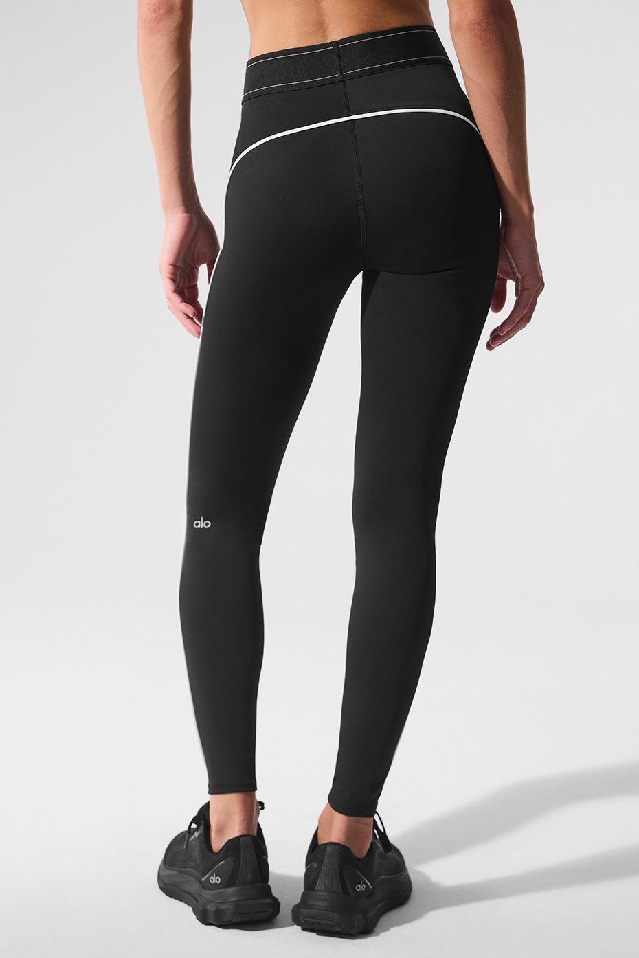 Airlift High-Waist Suit Up Legging - Black/White Product Image