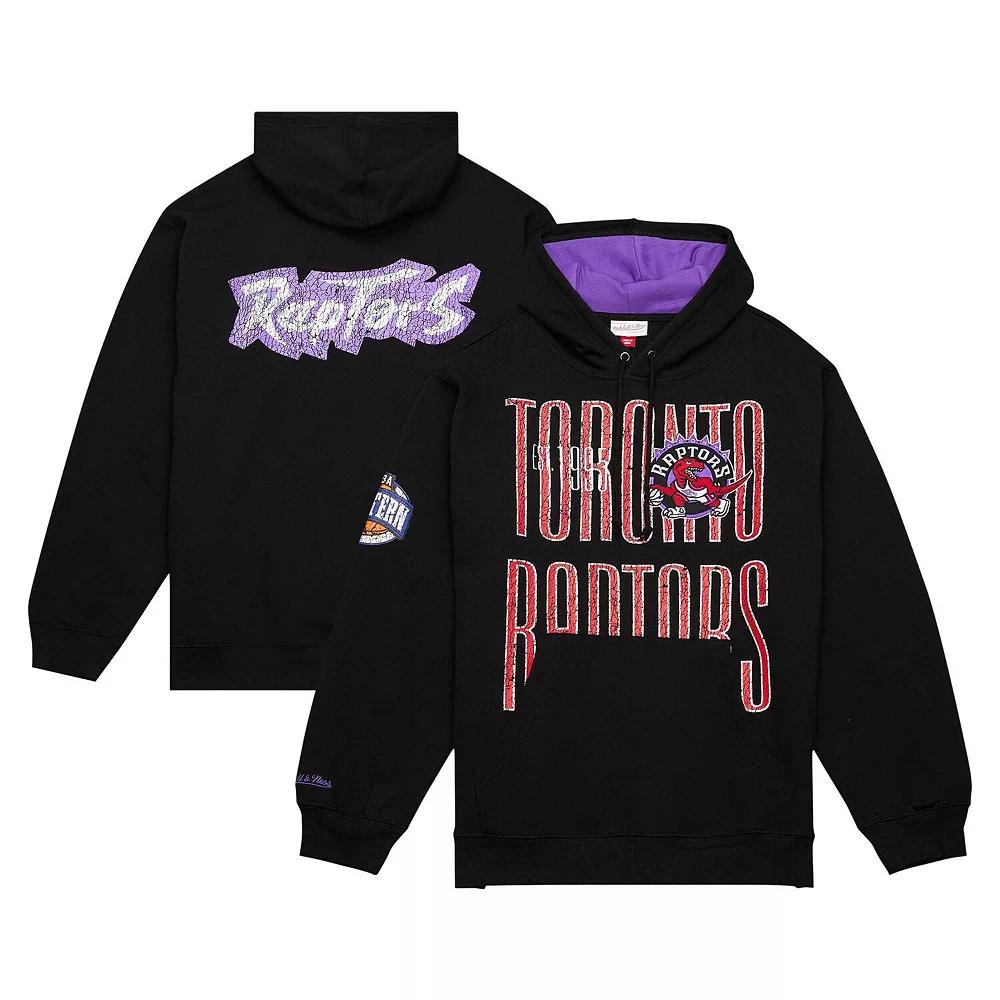 Men's Mitchell & Ness Black Toronto Raptors Hardwood Classics OG 2.0 Pullover Hoodie, Size: 2XL, Rpt Black Product Image