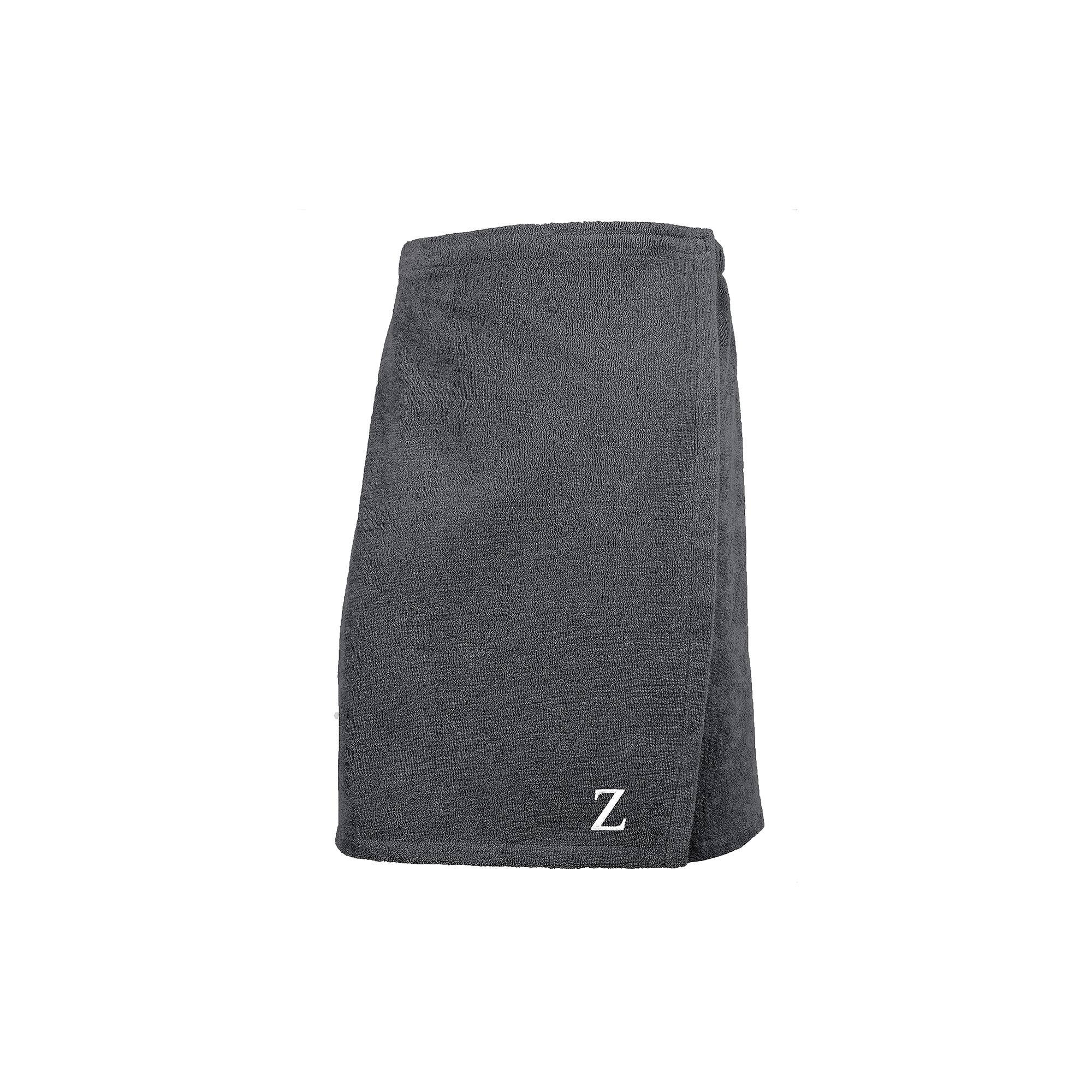 Linum Home Textiles Turkish Cotton Personalized Men's Terry Body Wrap, Q Product Image