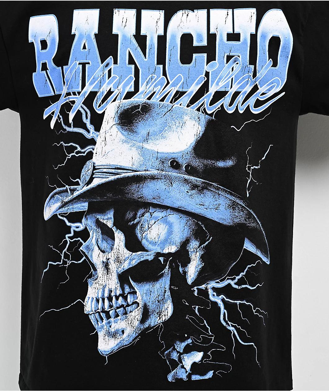 Rancho Humilde Cowboy Black T-Shirt Product Image