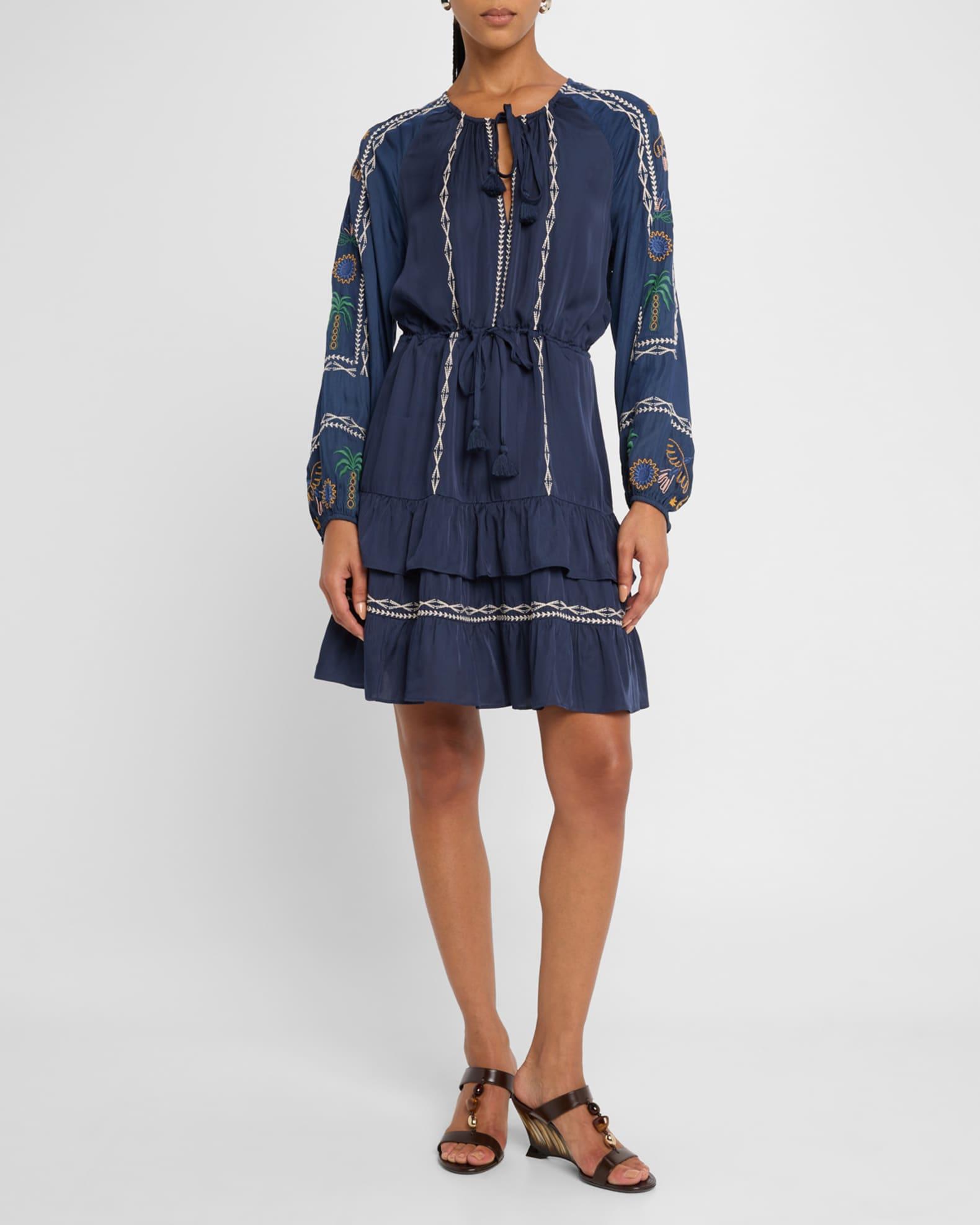 Lexie Embroidered Ruffle-Tiered Dress Product Image