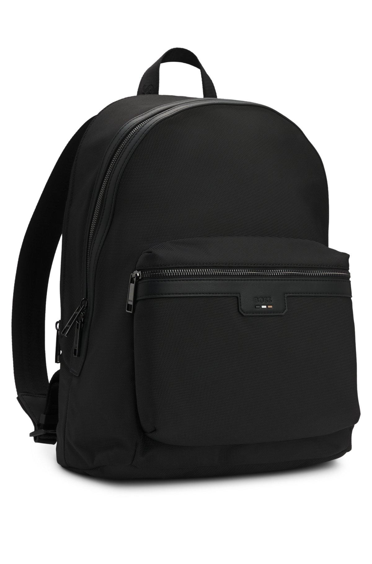 Structured backpack with signature trims Product Image