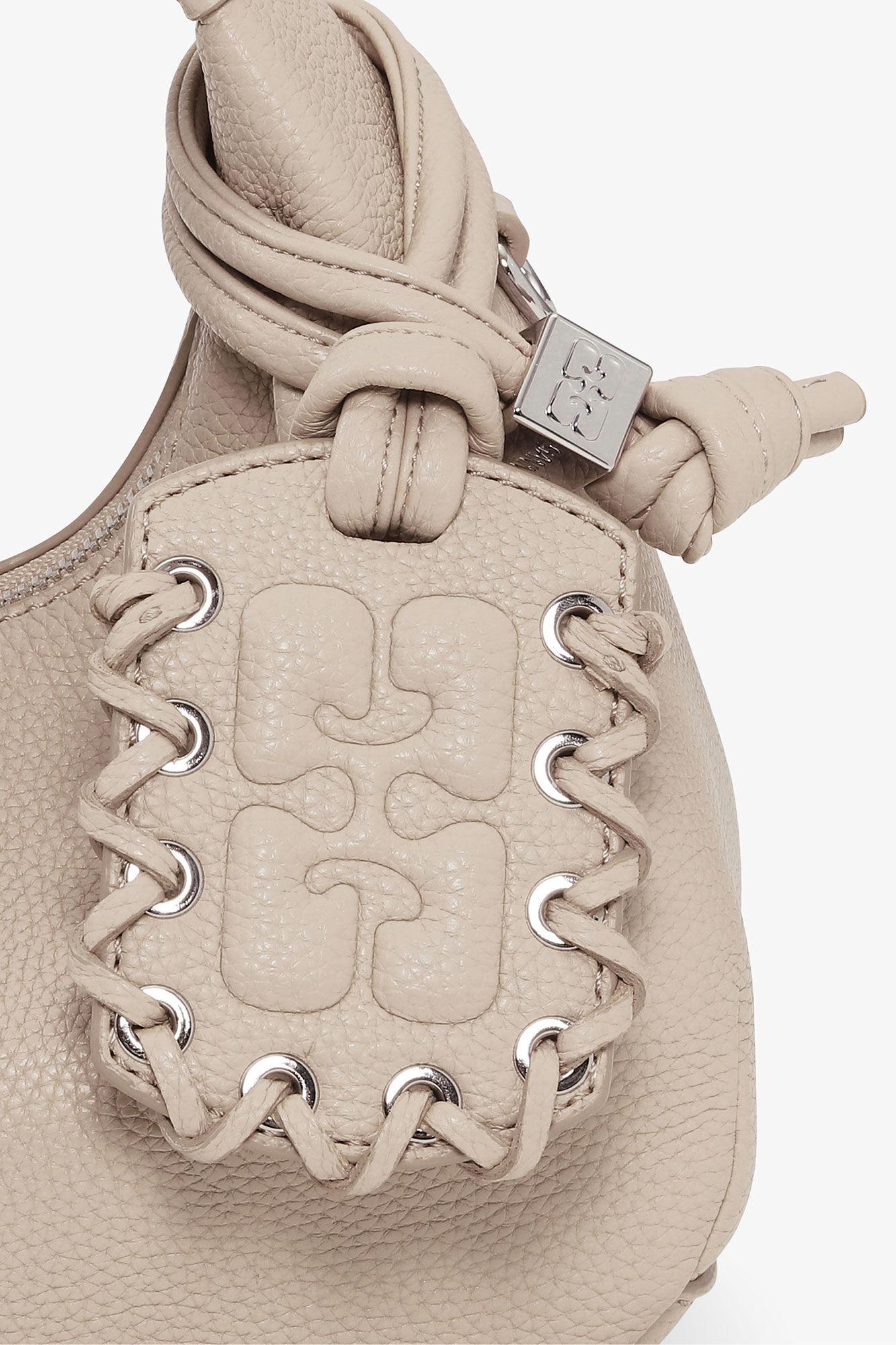 Light Grey Mini Hobo Bag Product Image