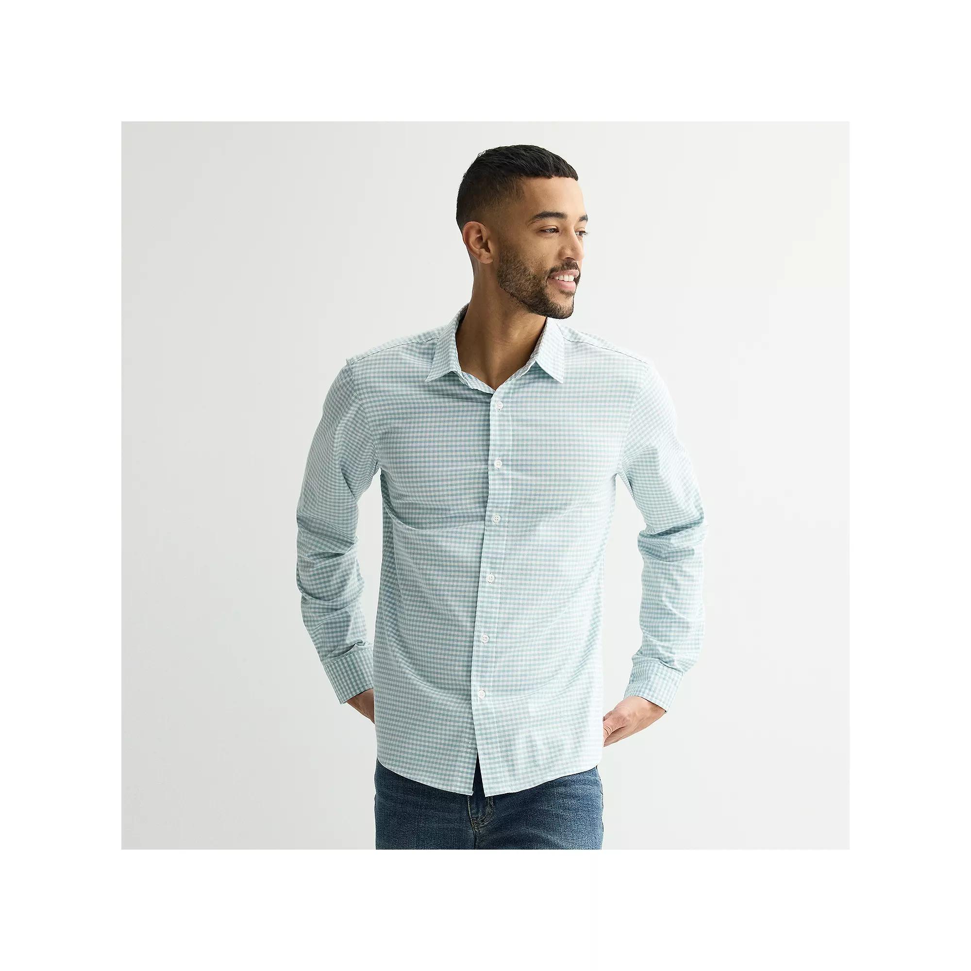 Mens Sonoma Goods For Life Short-Sleeve Printed Slim Fit Performance Shirt Product Image