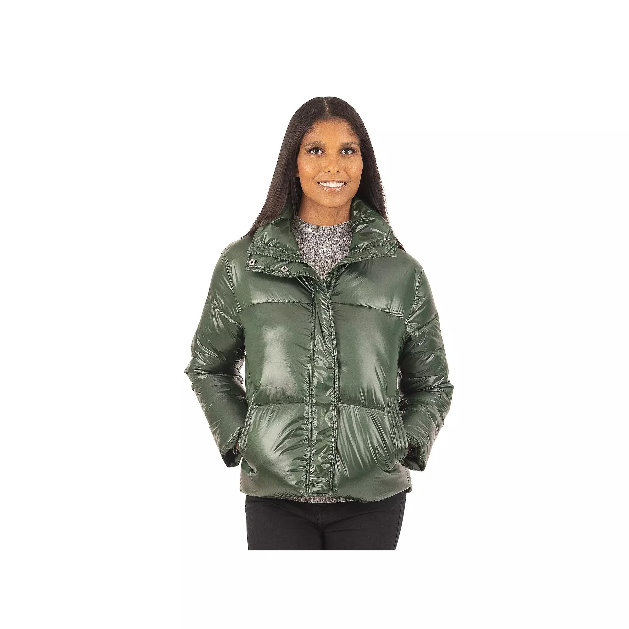 Women's Fleet Street Glossy Short Padded Jacket,  Product Image
