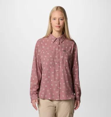Columbia Womens Silver Ridge Utility Patterned Long Sleeve Shirt- Product Image