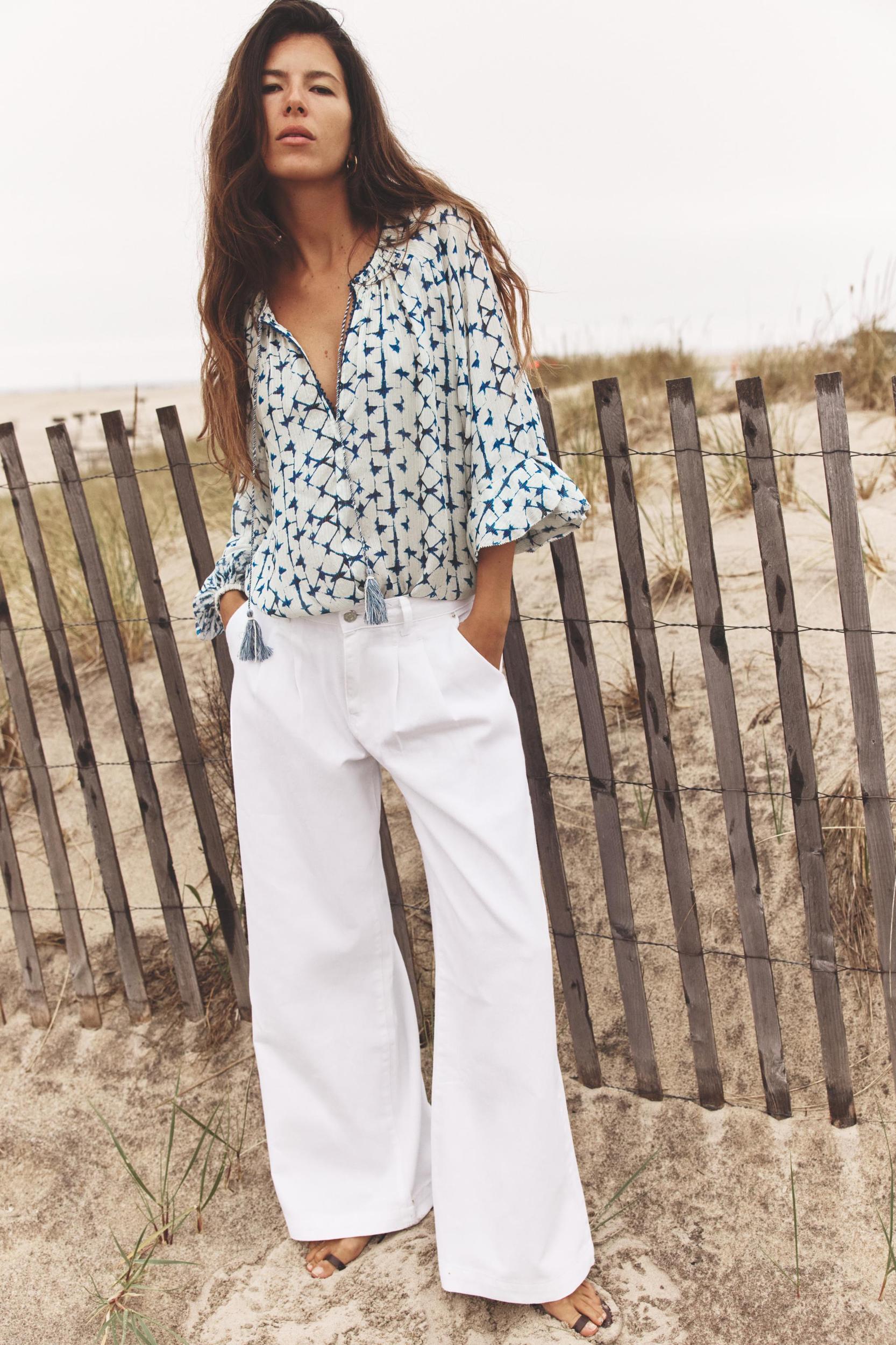 Z1975 MID-RISE WIDE LEG JEANS WITH DARTS Product Image