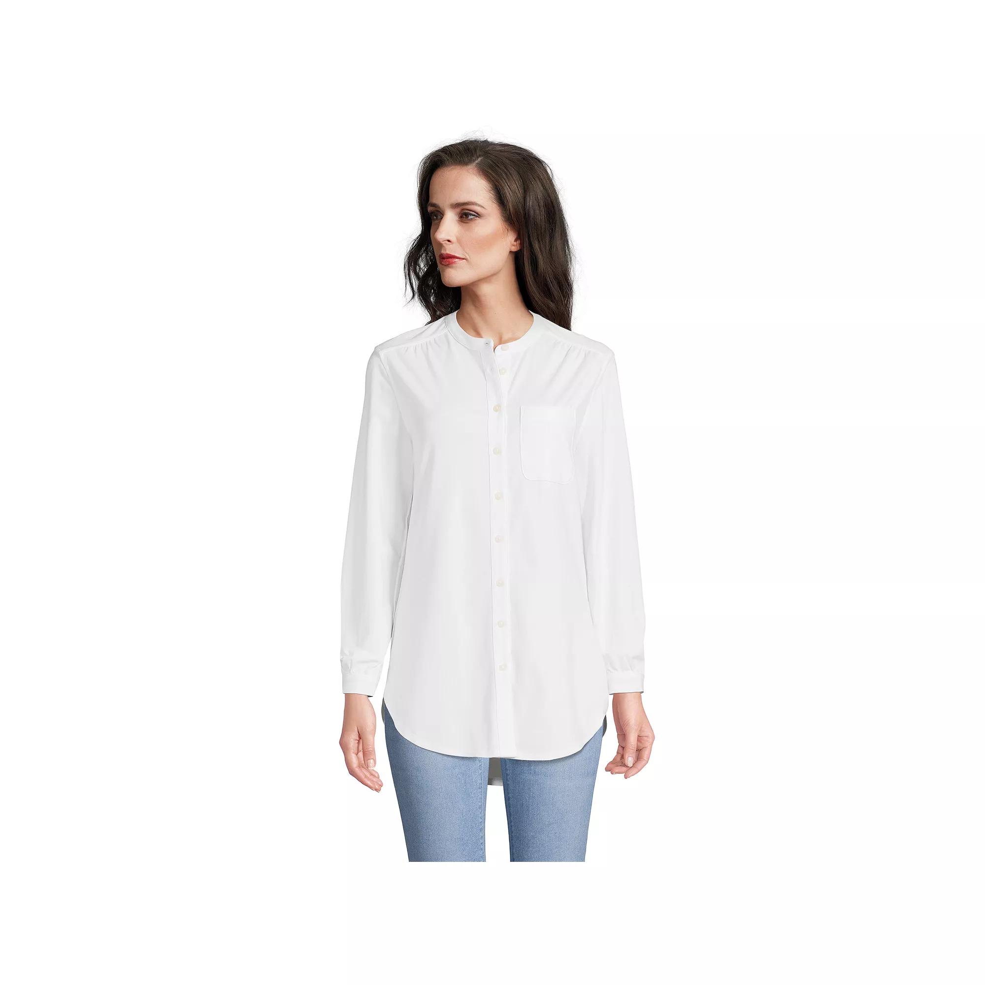 Women's Lands' End Long Sleeve A-Line Tunic,  Product Image