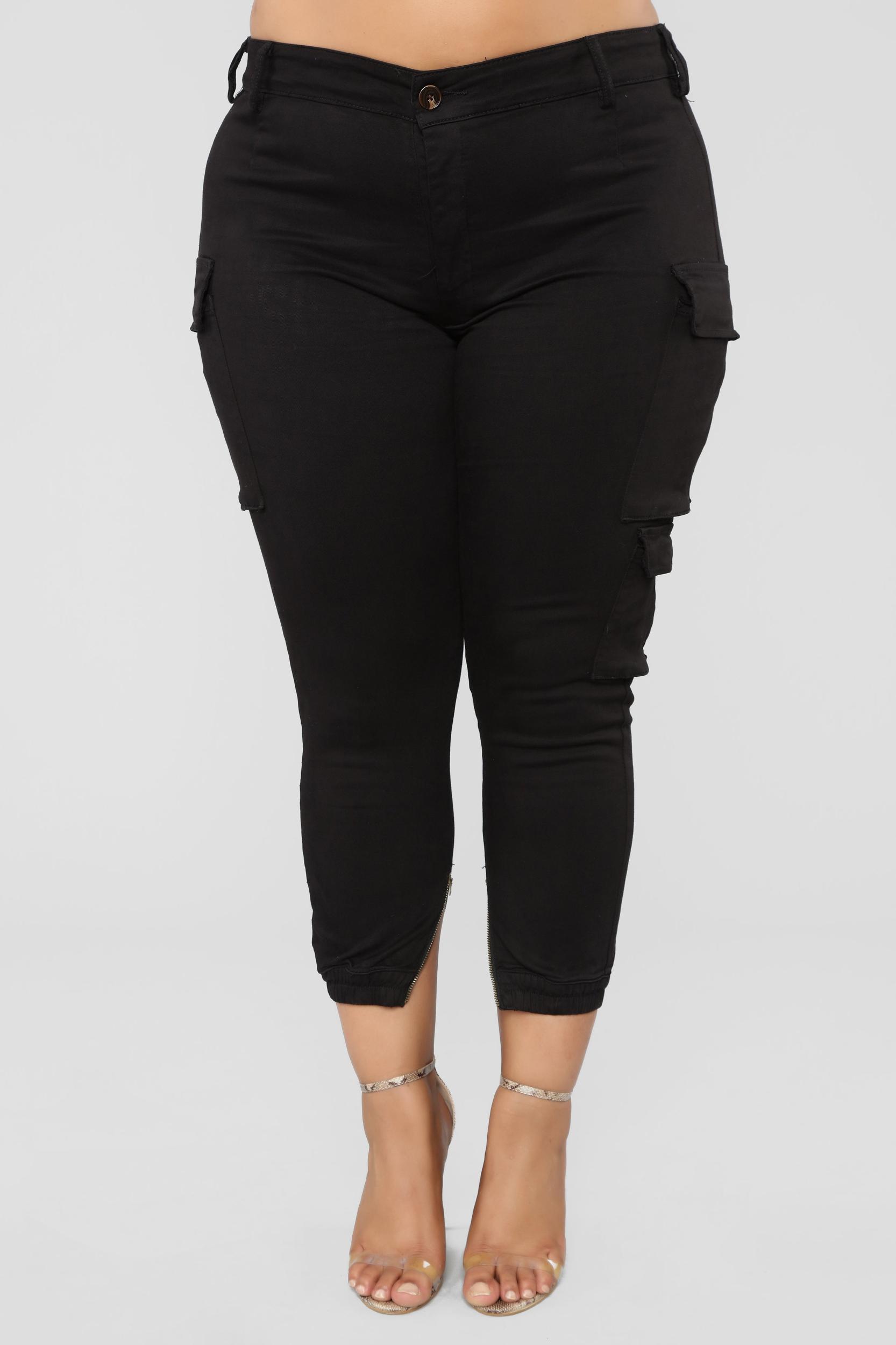 Kalley Cargo Pants - Black Product Image