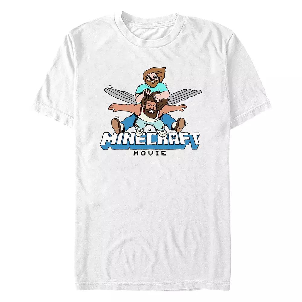 Men's Minecraft Movie Heroes Flying Graphic Tee,  Product Image
