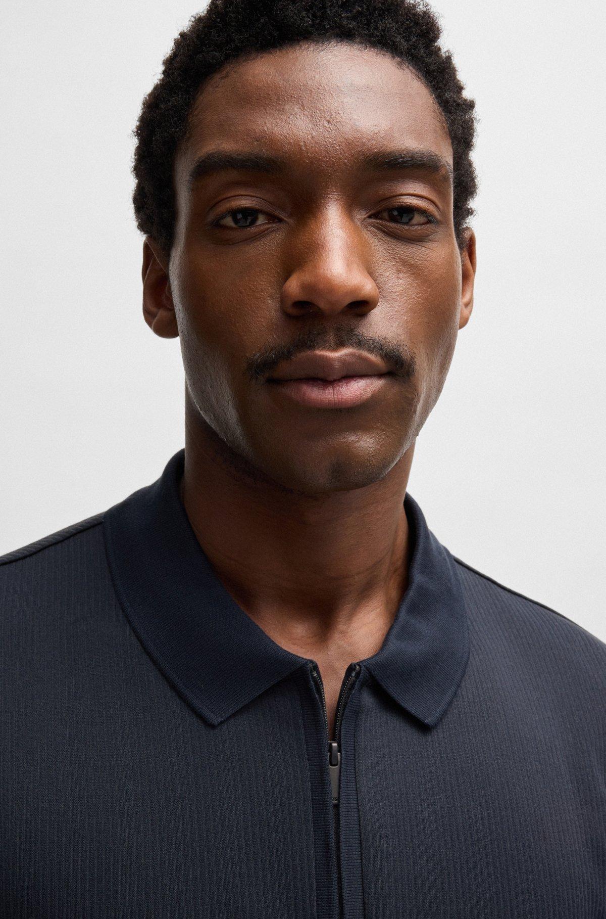 Polo shirt with seersucker structure Product Image