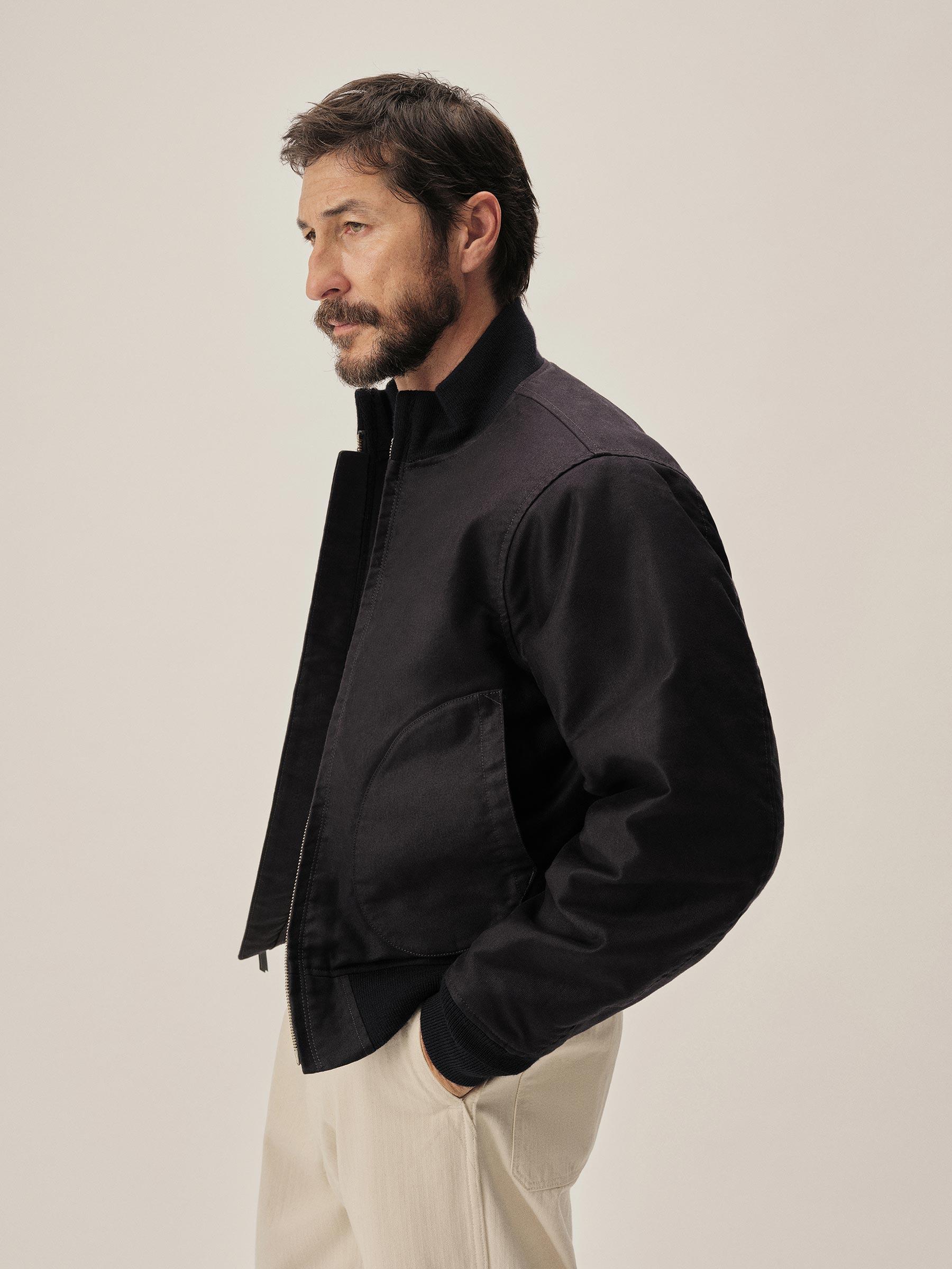 Navy Jungle Cloth Deck Bomber Product Image