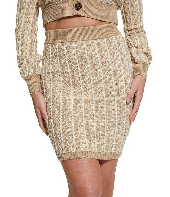 Guess Tiffany High Rise Fitted Sweater Skirt Product Image