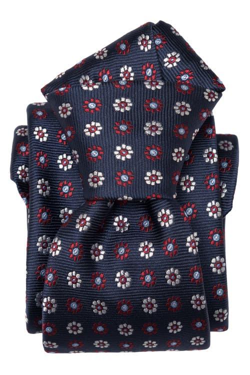 Elizabetta Umbria - Extra Long Silk Jacquard Tie for Men in Navy at Nordstrom Product Image