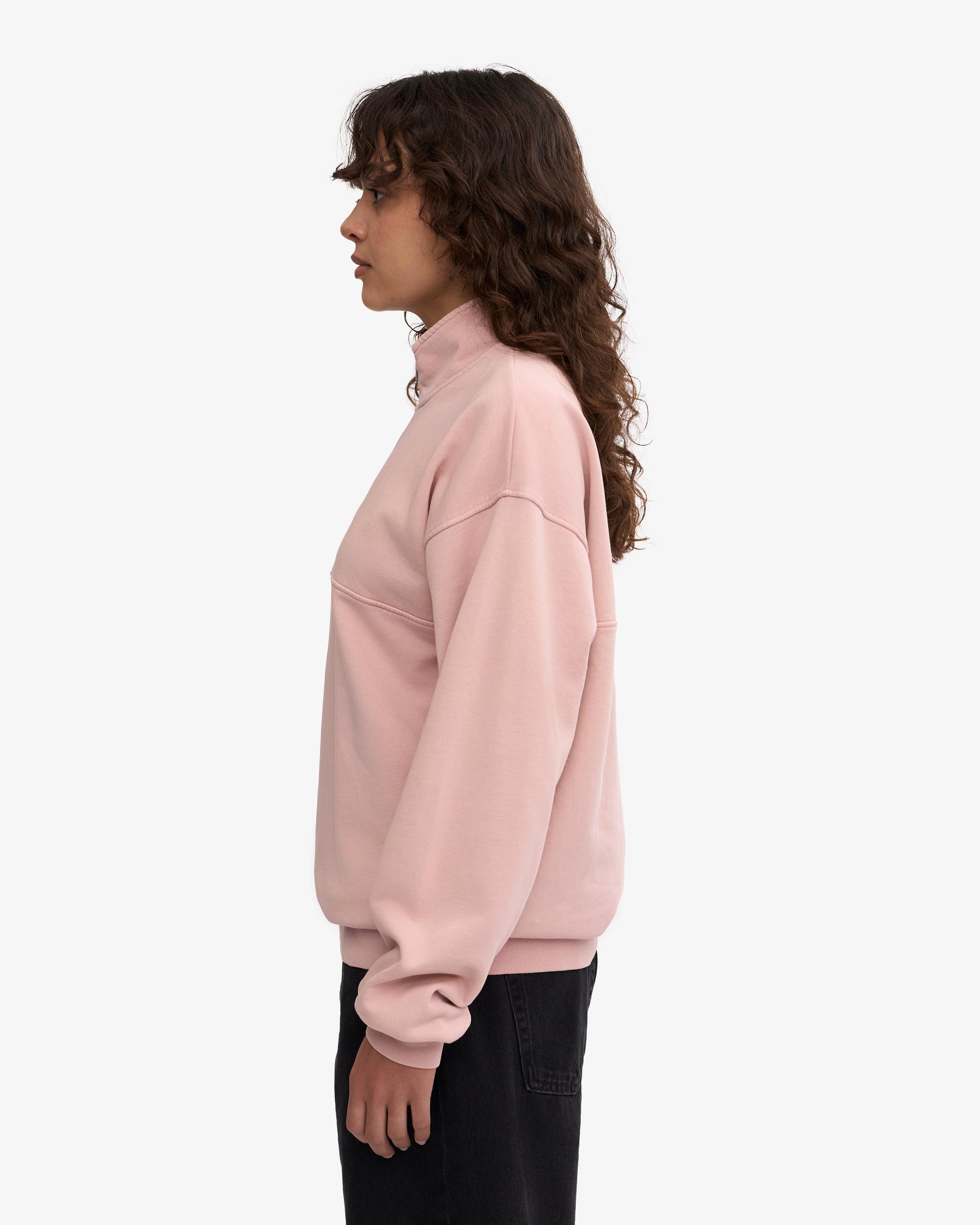 Organic Quarter Zip - Faded Pink Product Image