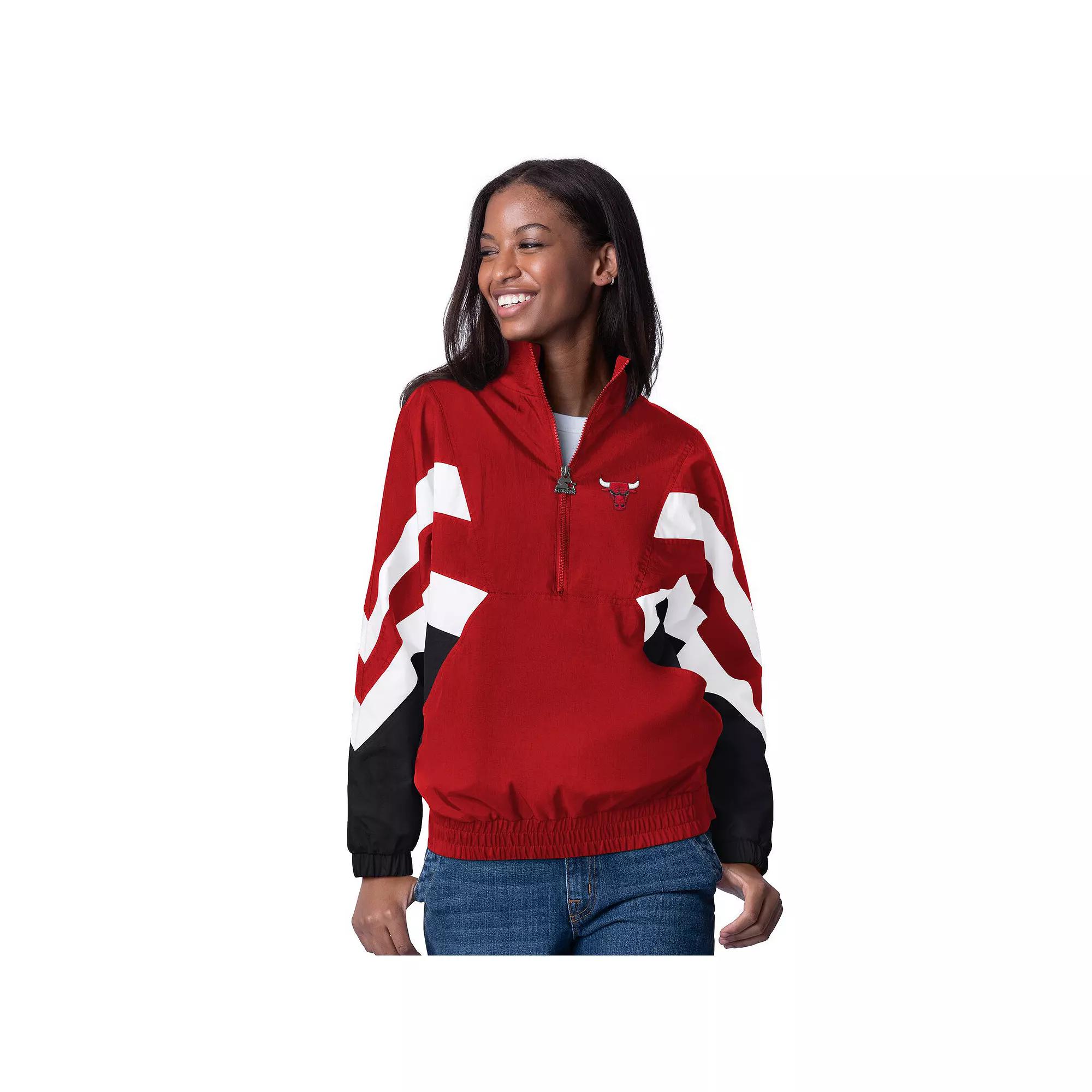 Women's Starter Kelly Green Boston Celtics Renegade Oxford Half-Zip Jacket,  Product Image