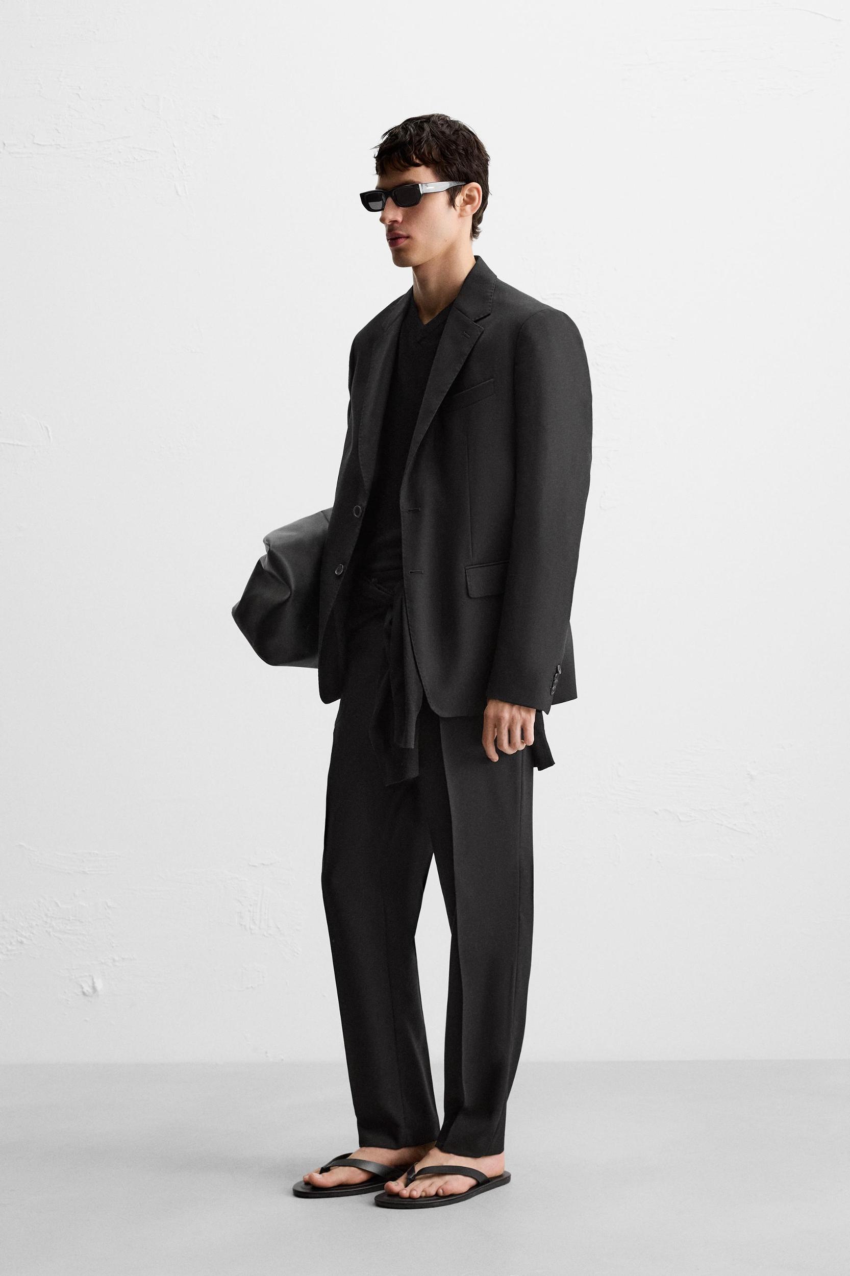 100% WOOL SUIT BLAZER Product Image