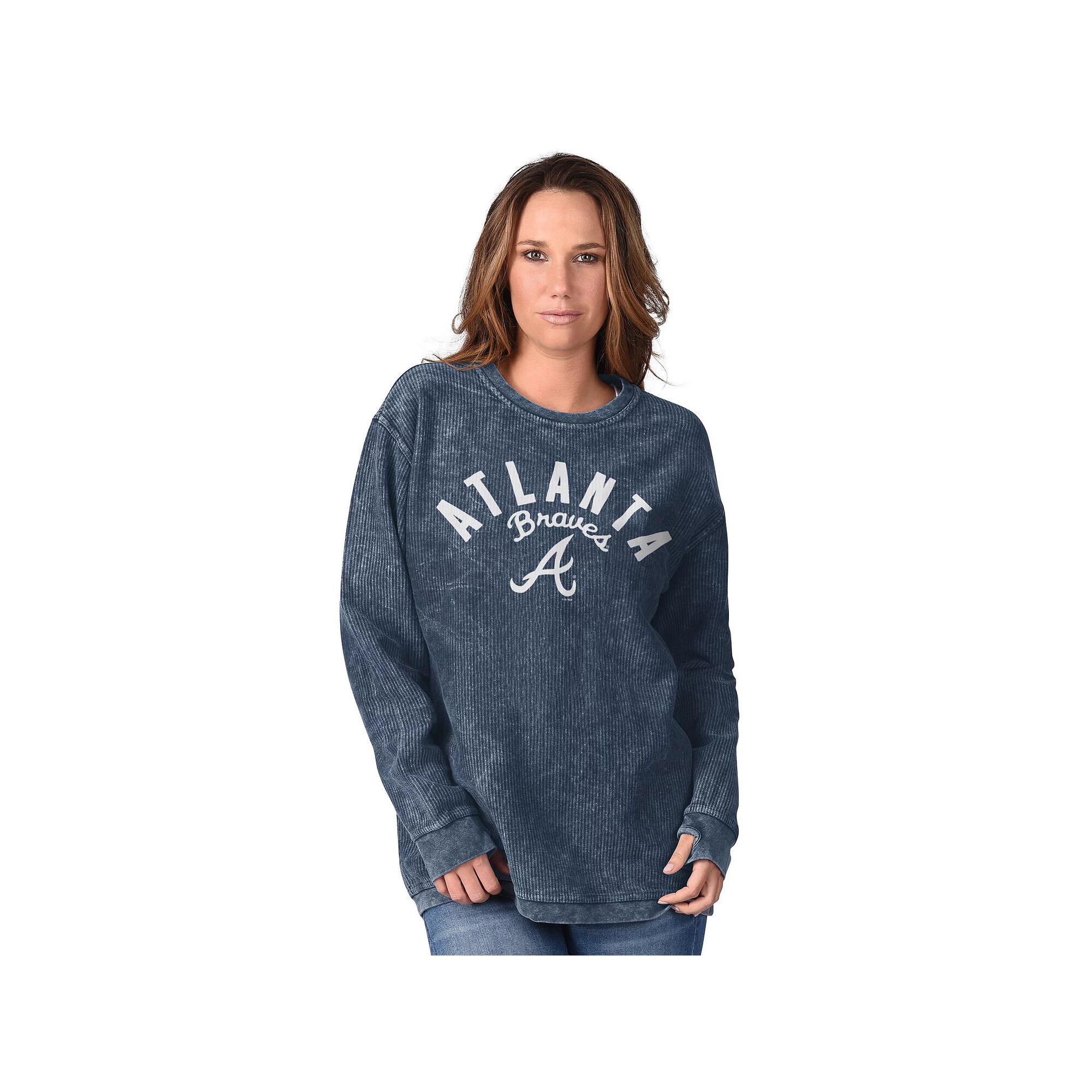Women's G-III 4Her by Carl Banks Royal Kansas City Royals Comfy Cord Pullover Sweatshirt, Size: Small, Blue Product Image