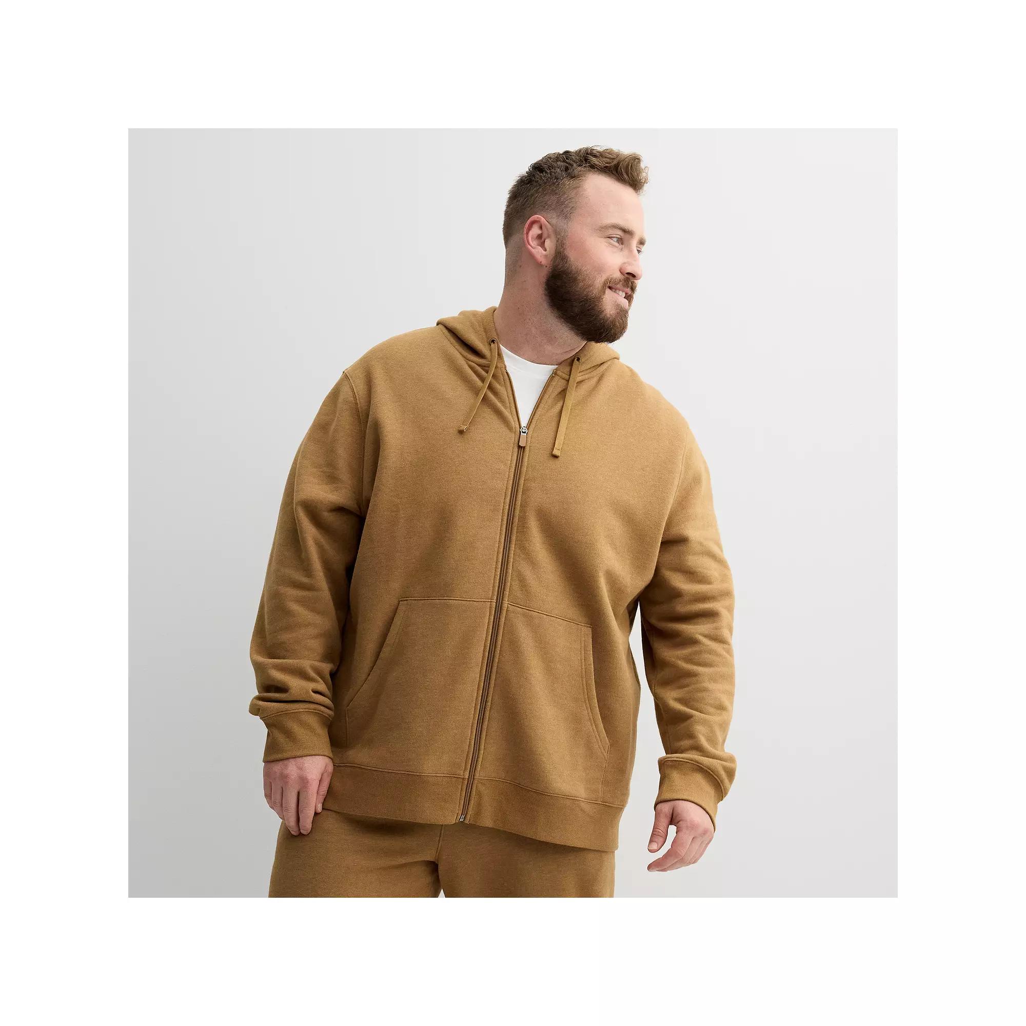 Big & Tall Tek Gear® Ultra Soft Fleece Zip-Front Hoodie, Men's,  Product Image