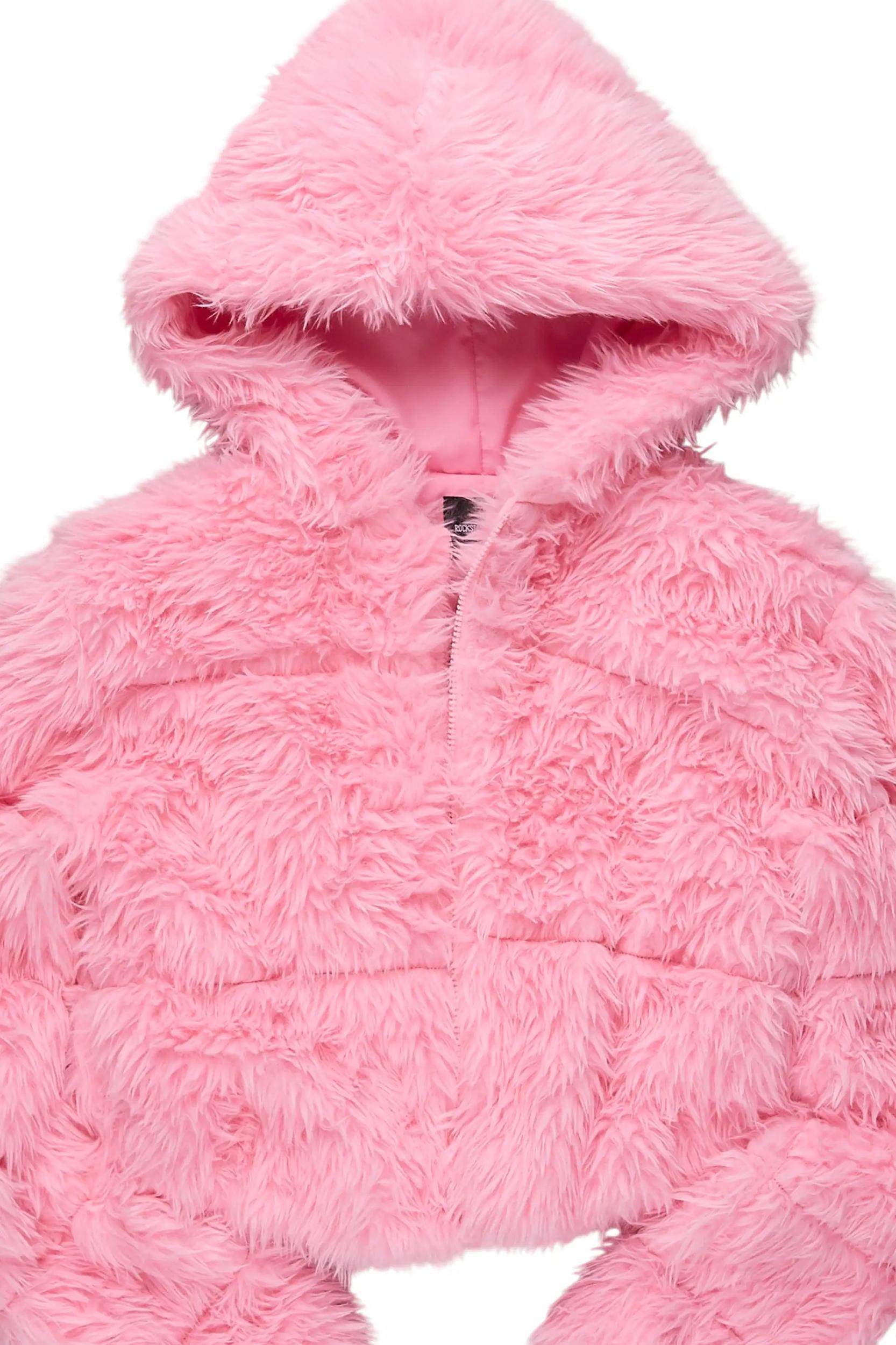 Kristin Pink Fur Jacket Female Product Image