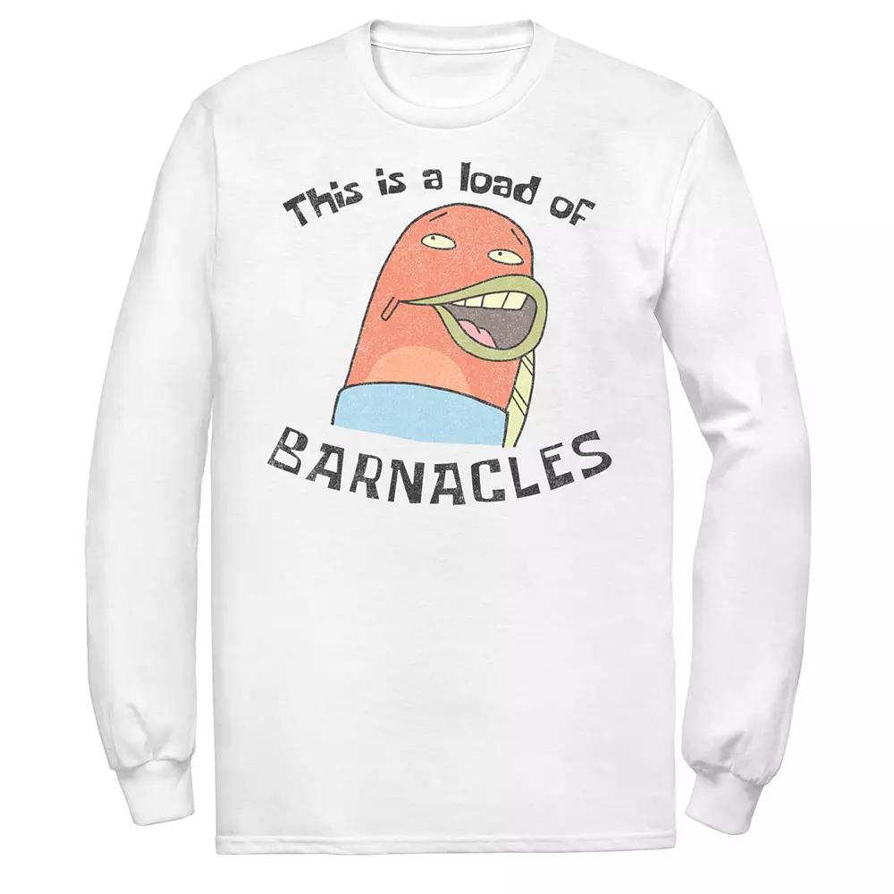 Men's Nickelodeon SpongeBob SquarePants This Is A Load Of Barnacles Quote Tee, Size: Medium, White Product Image