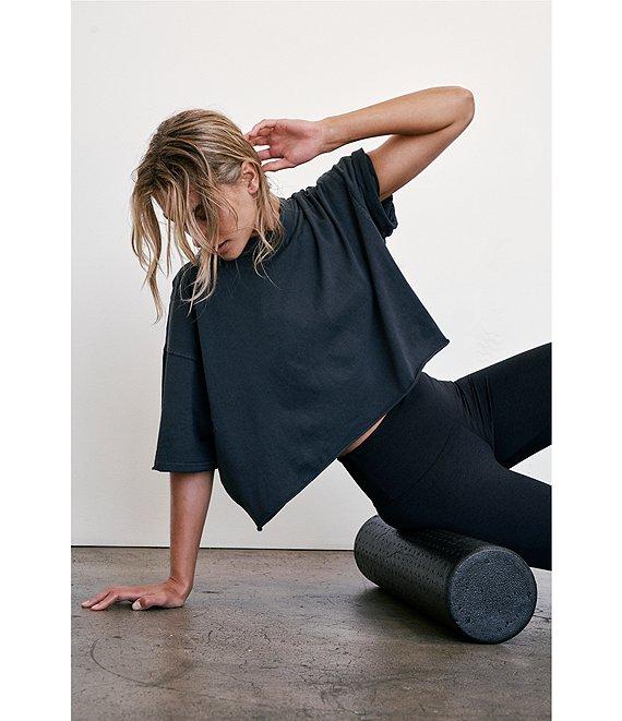 Free People FP Movement Crew Neck Short Sleeve Inspire Oversized Boxy Cropped Shirt Product Image